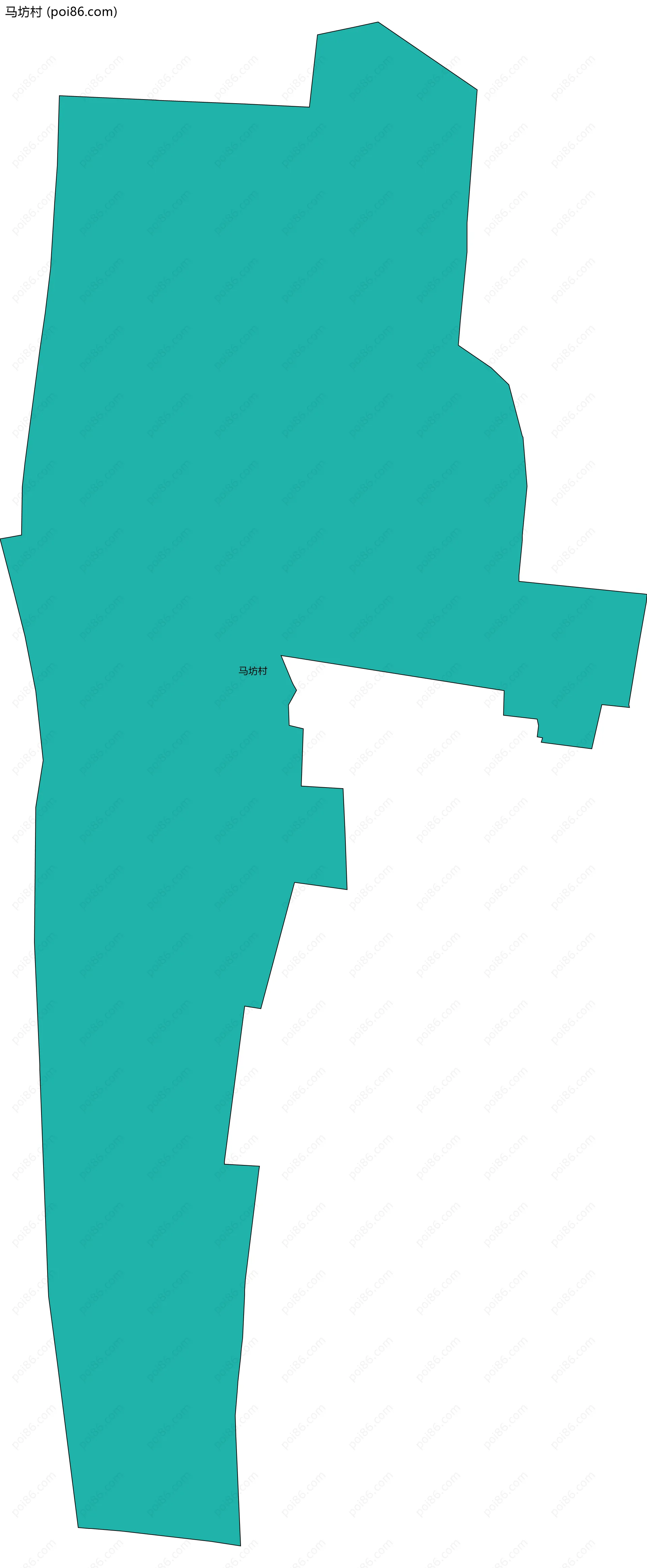 马坊村边界地图