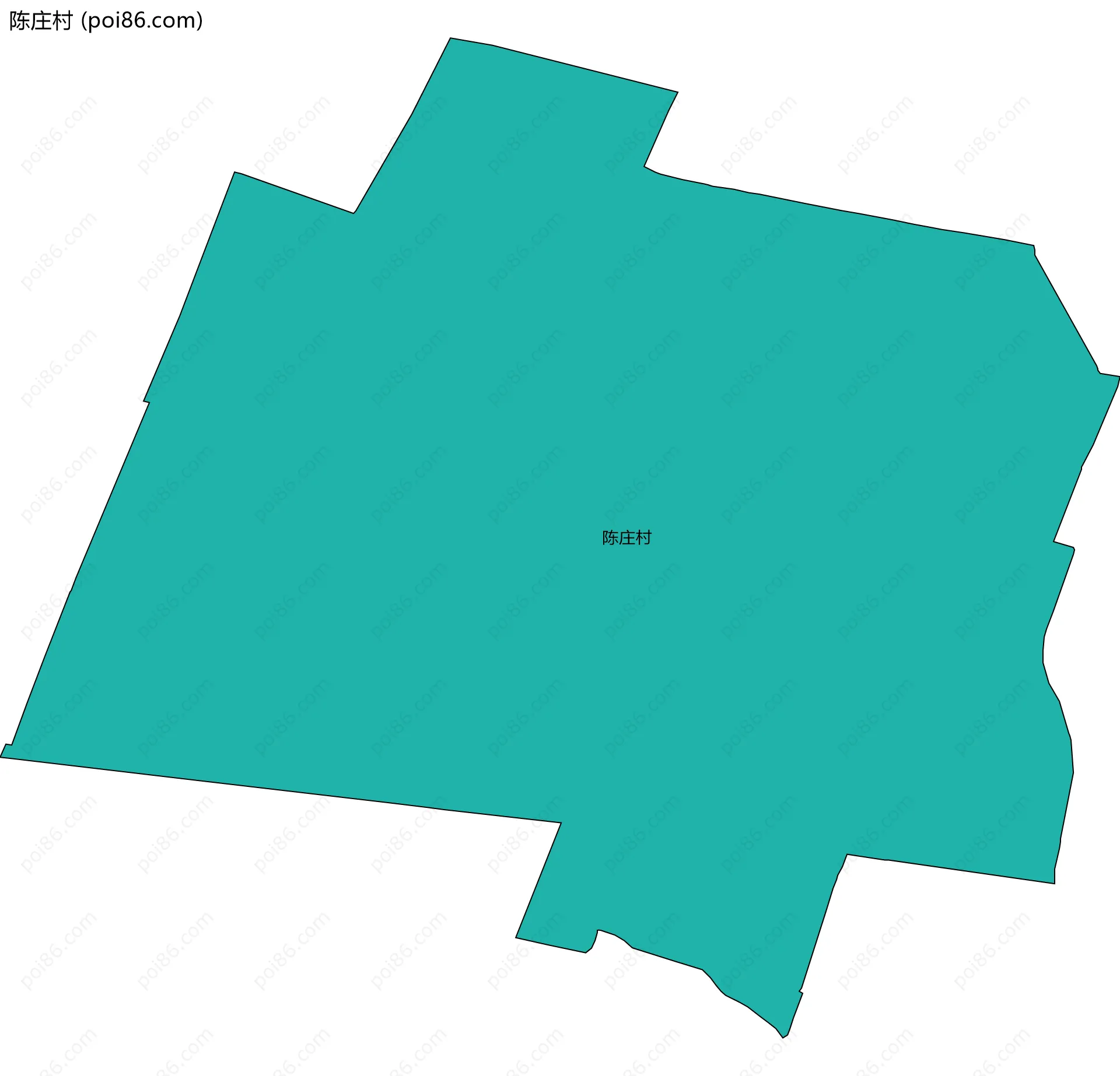 陈庄村边界地图