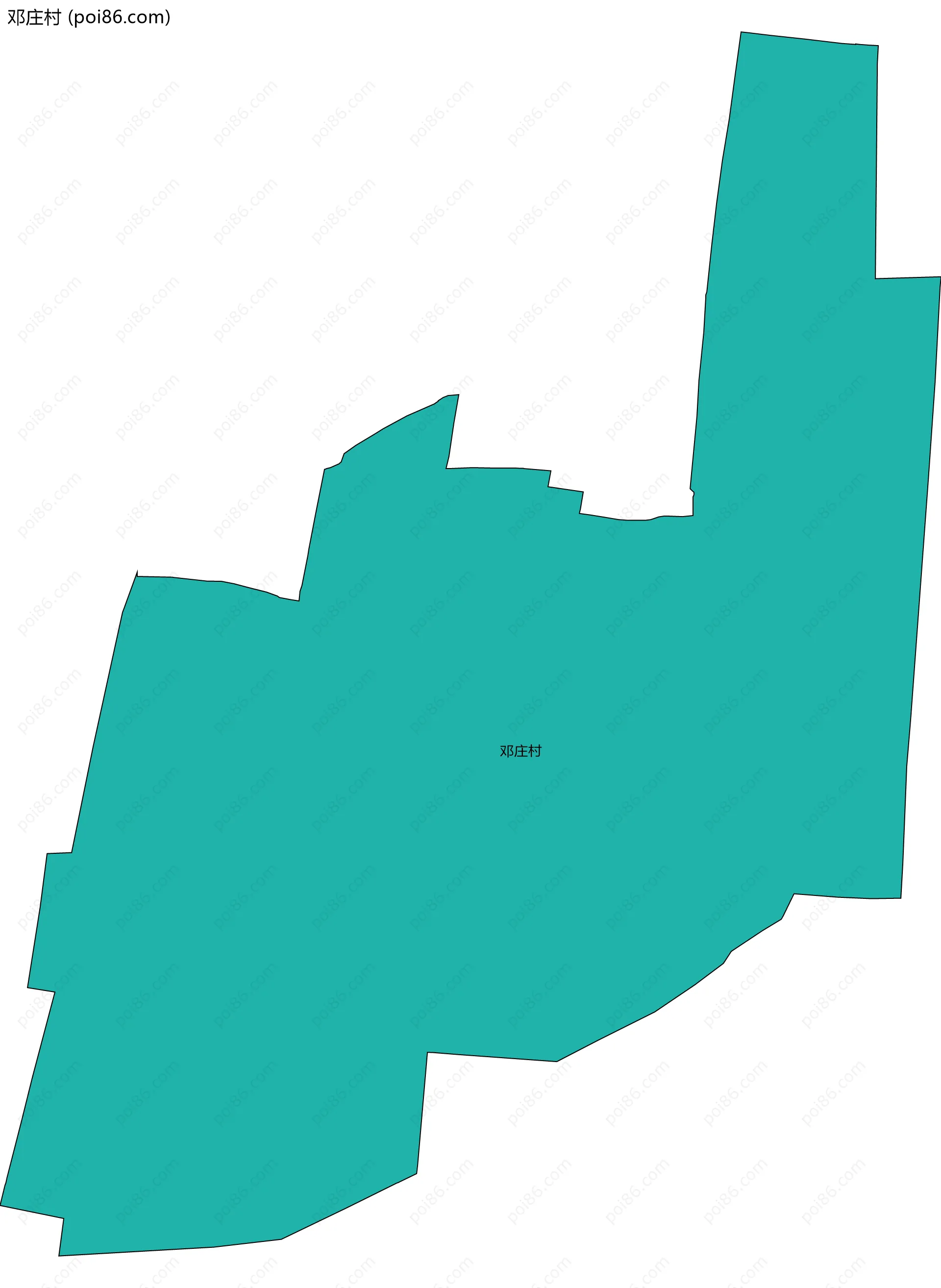 邓庄村边界地图