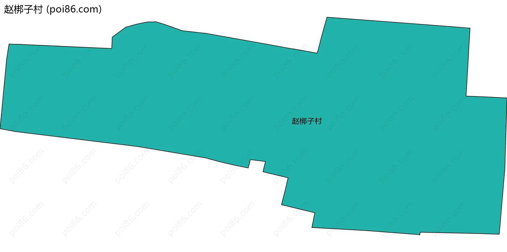 赵梆子村边界地图