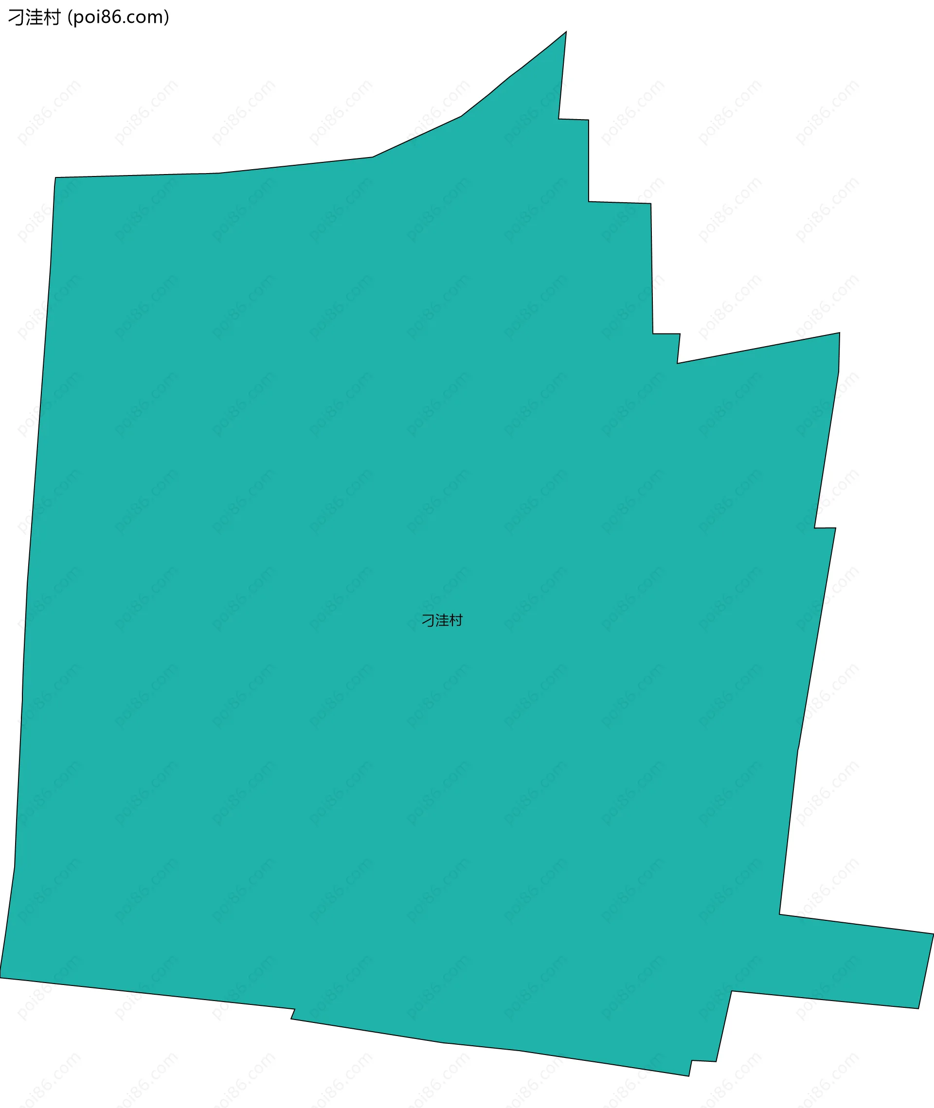 刁洼村边界地图