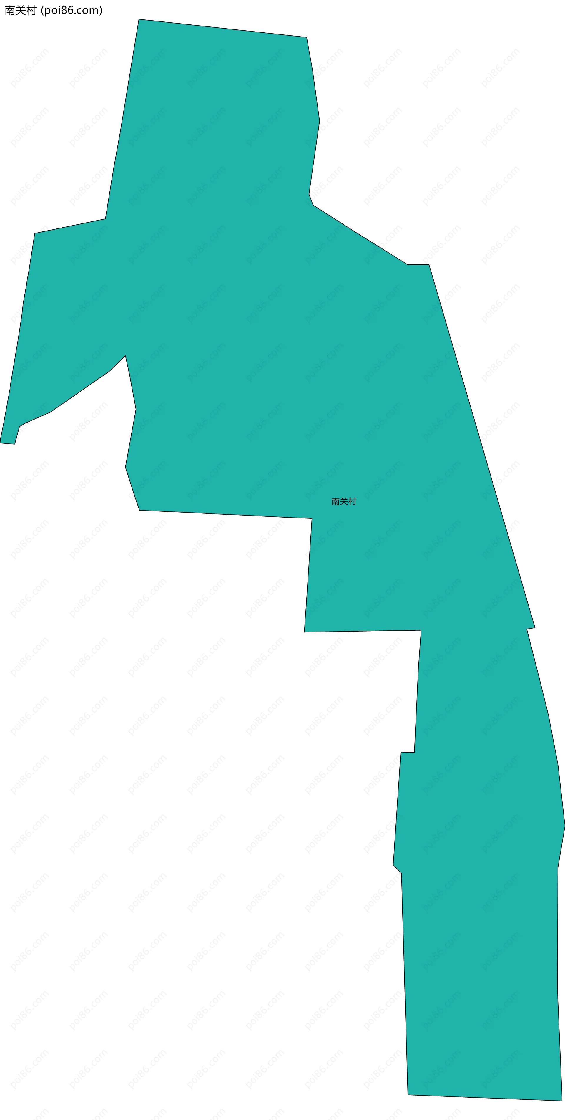 南关村边界地图