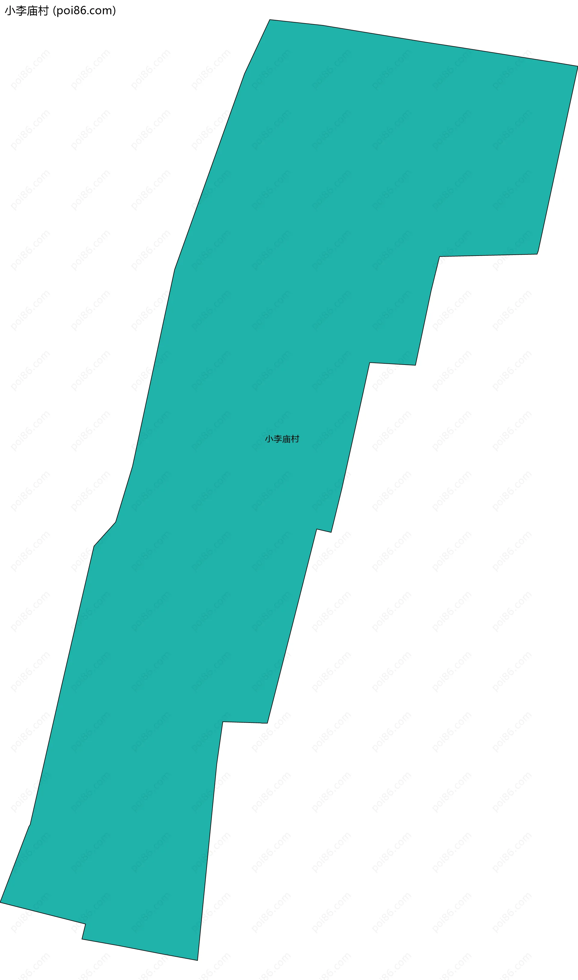 小李庙村边界地图