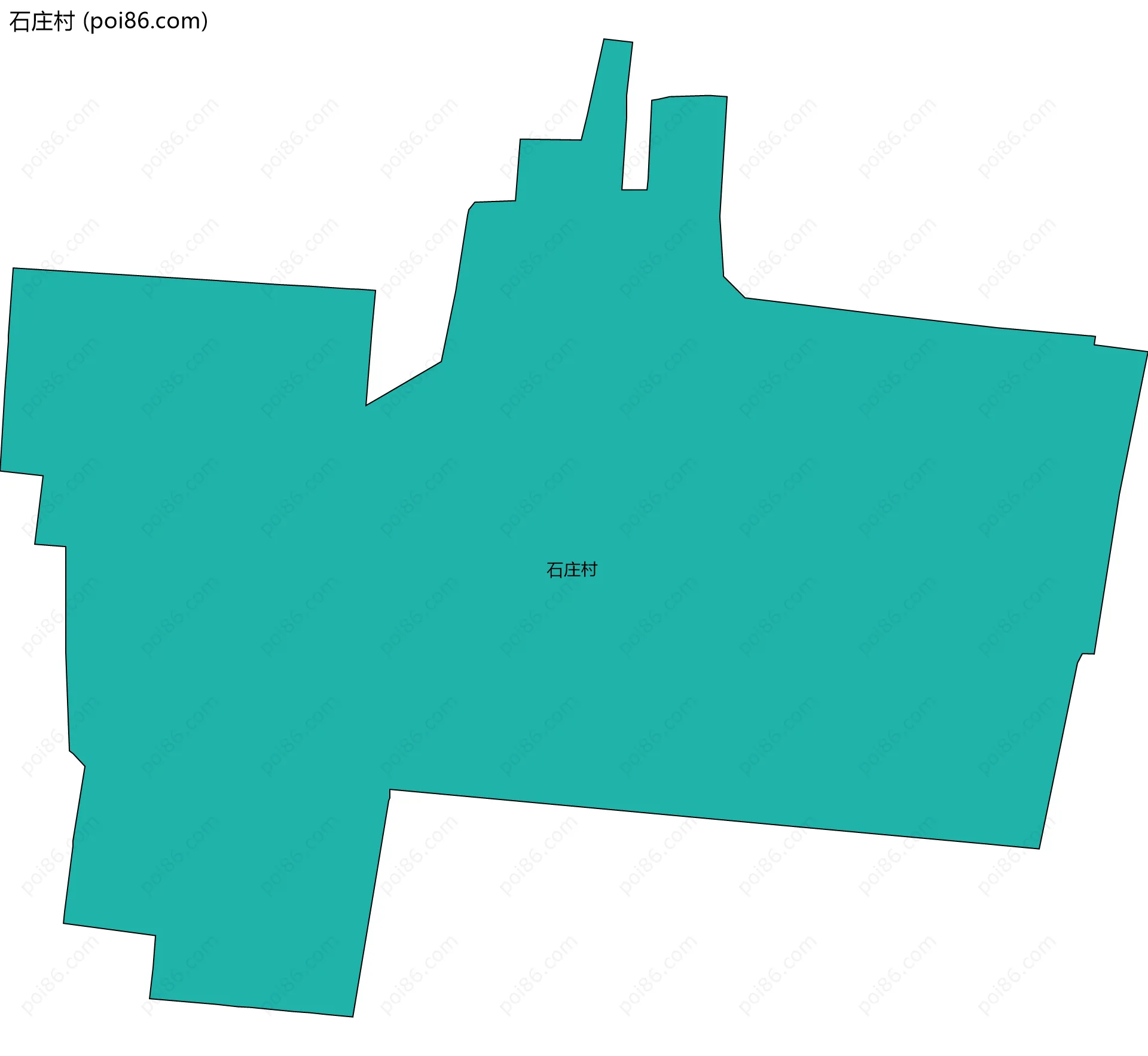 石庄村边界地图