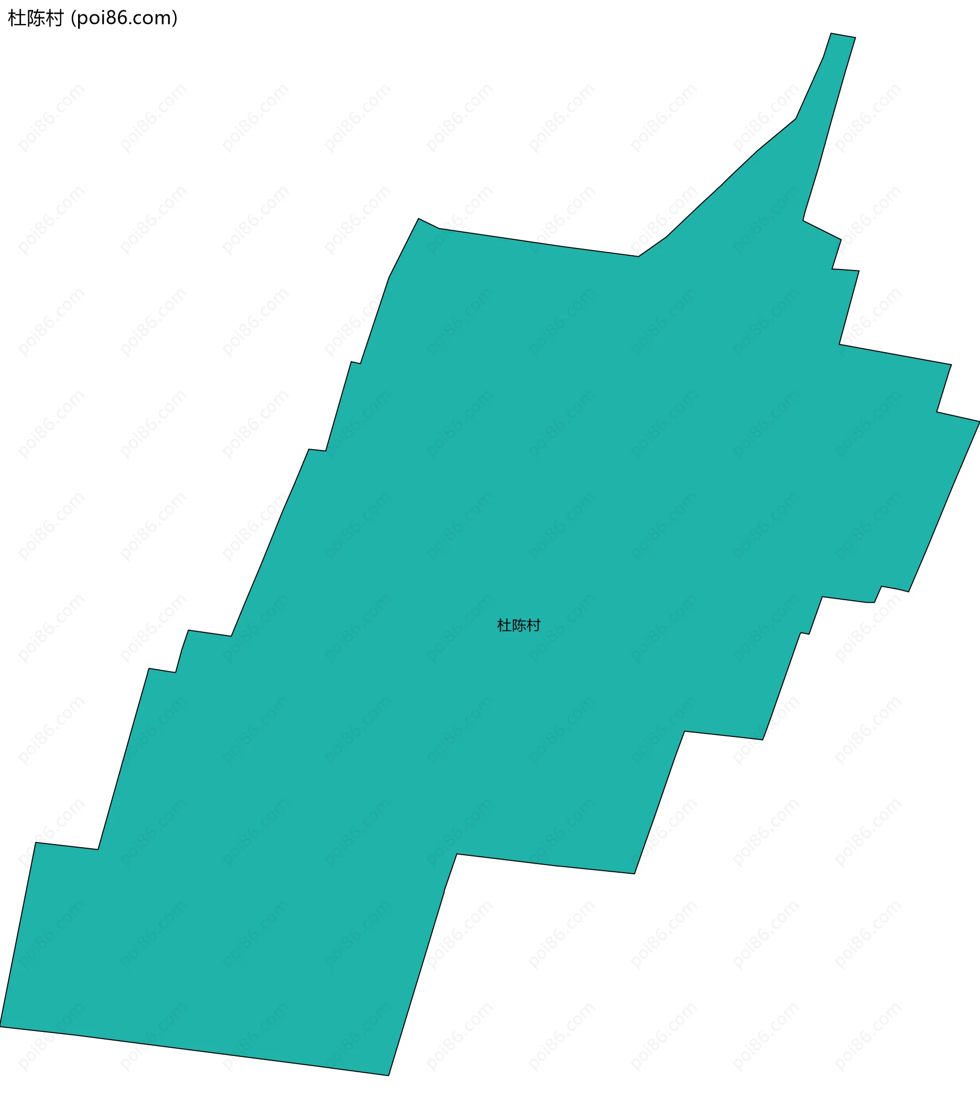 杜陈村边界地图