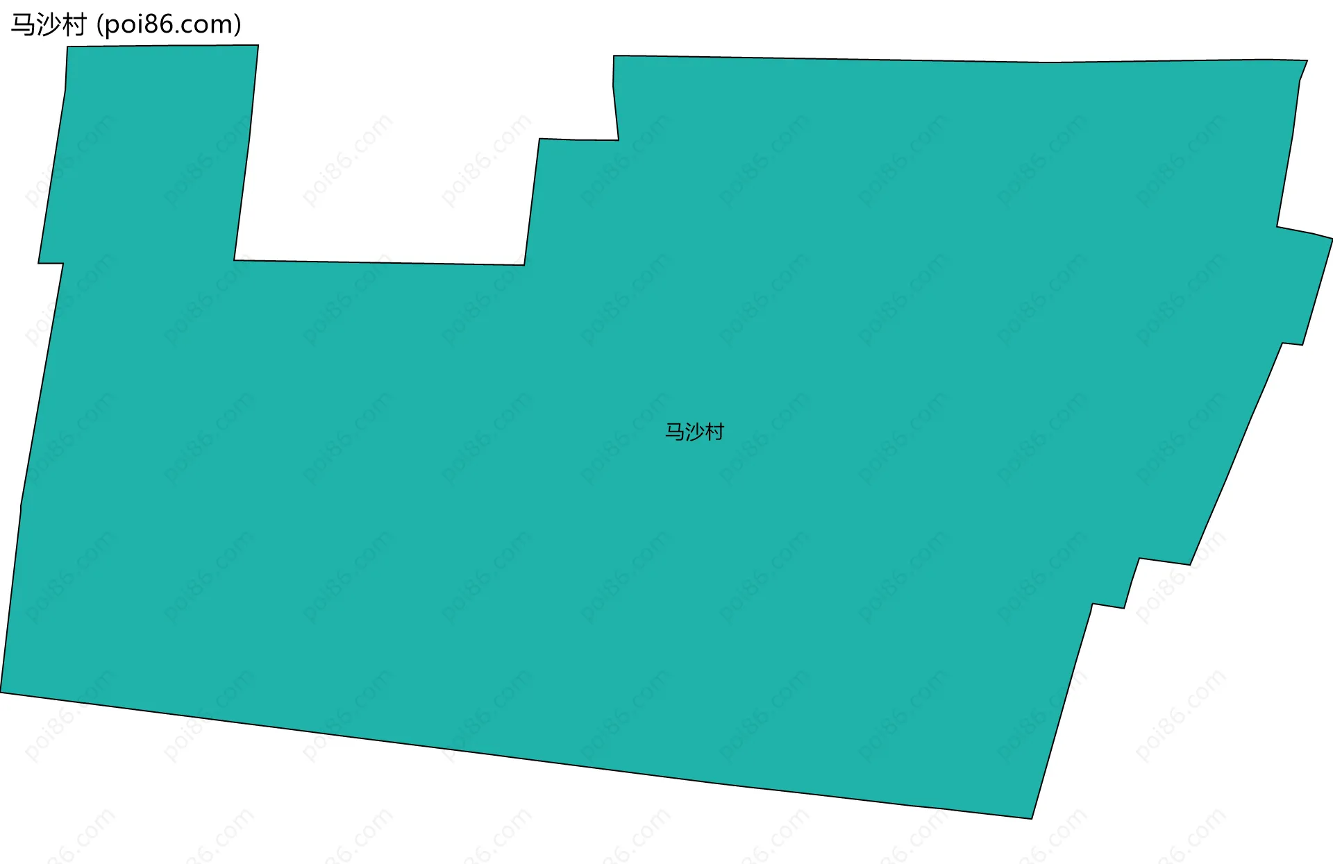 马沙村边界地图