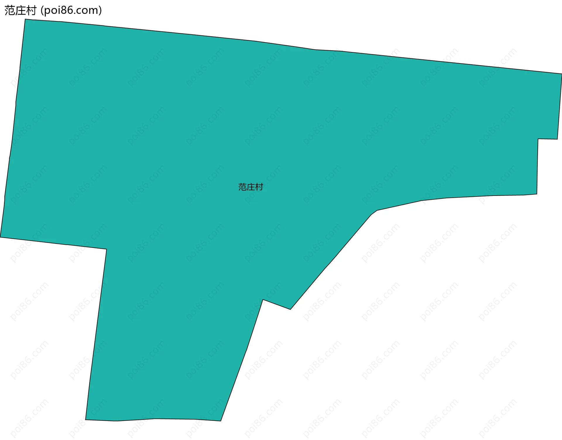 范庄村边界地图