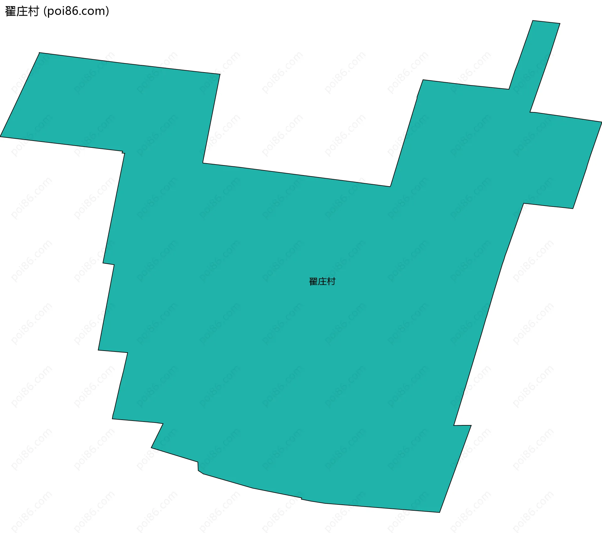 翟庄村边界地图