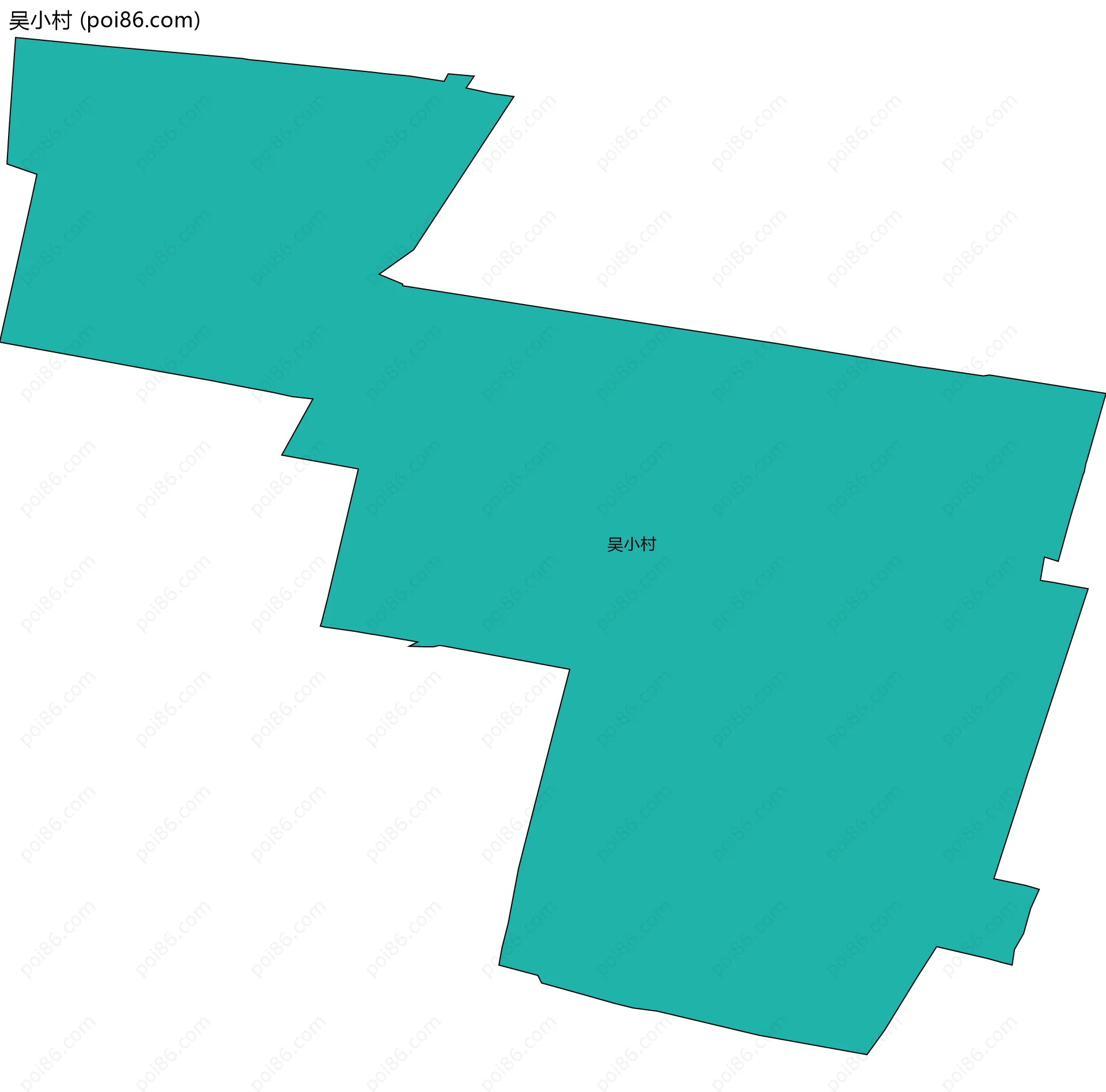 吴小村边界地图