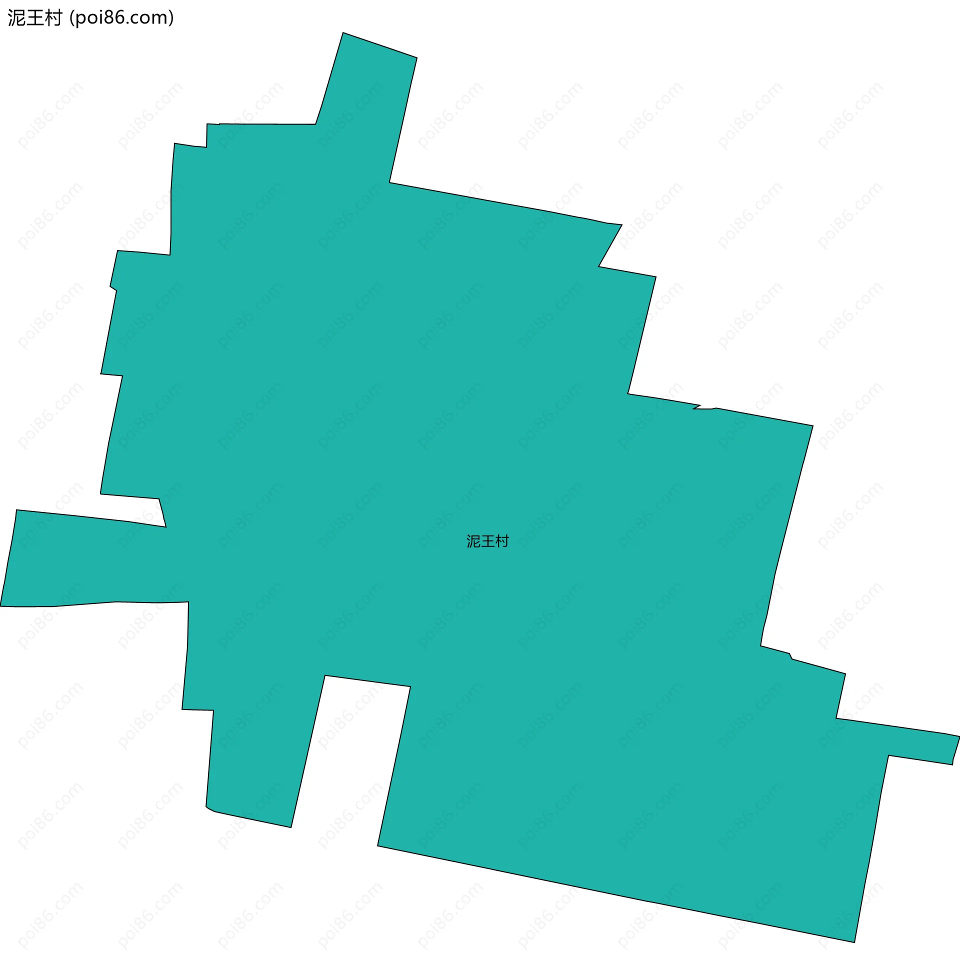 泥王村边界地图
