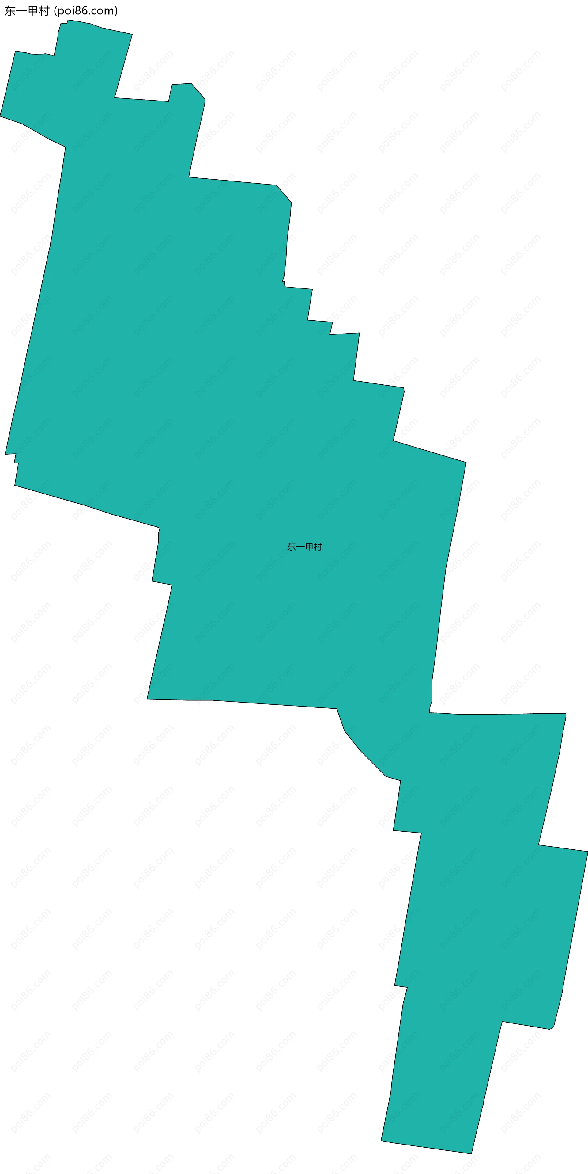 东一甲村边界地图