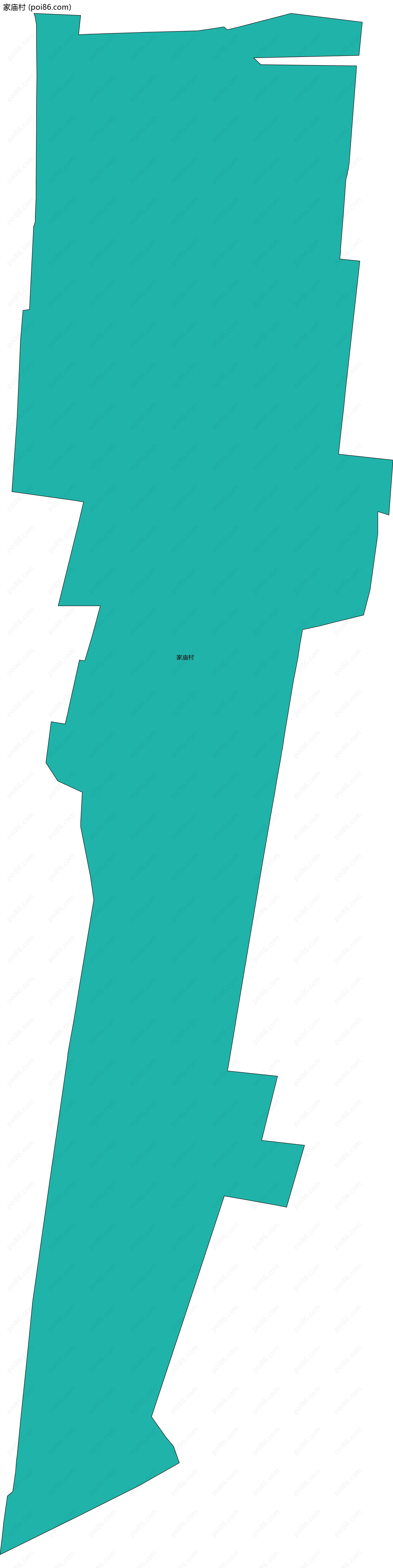 家庙村边界地图