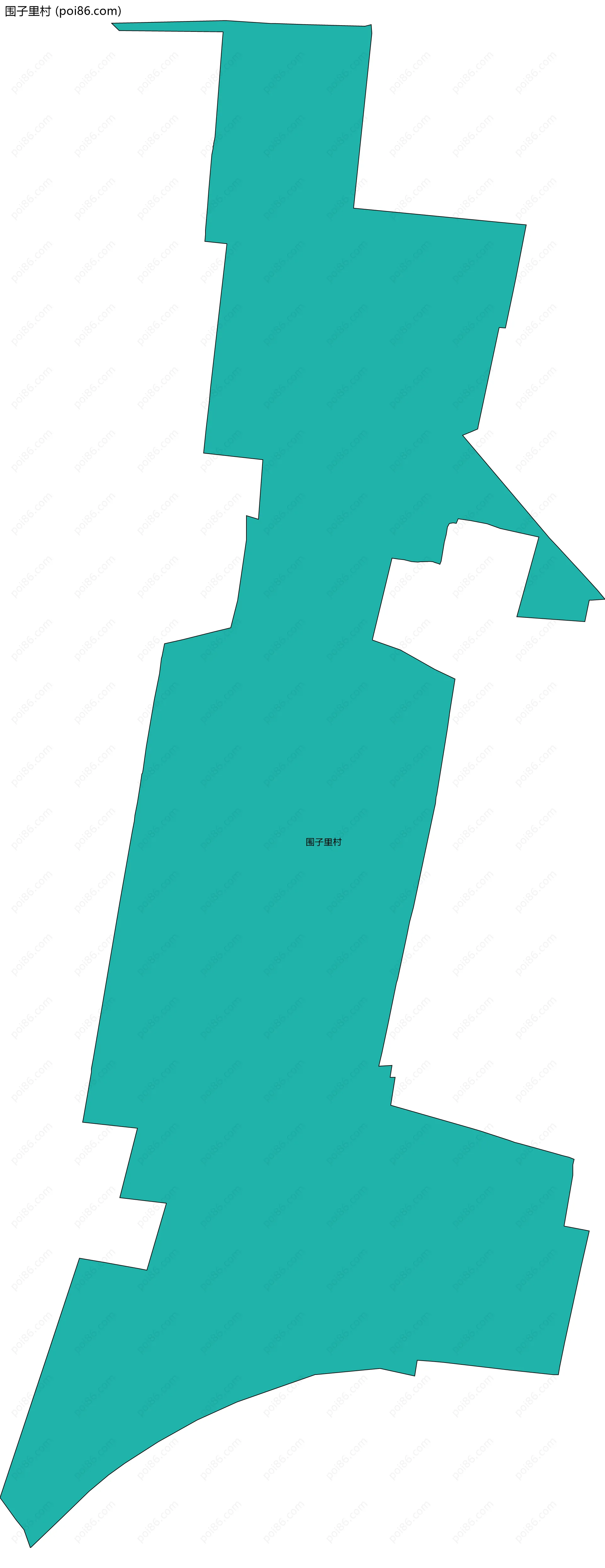 围子里村边界地图