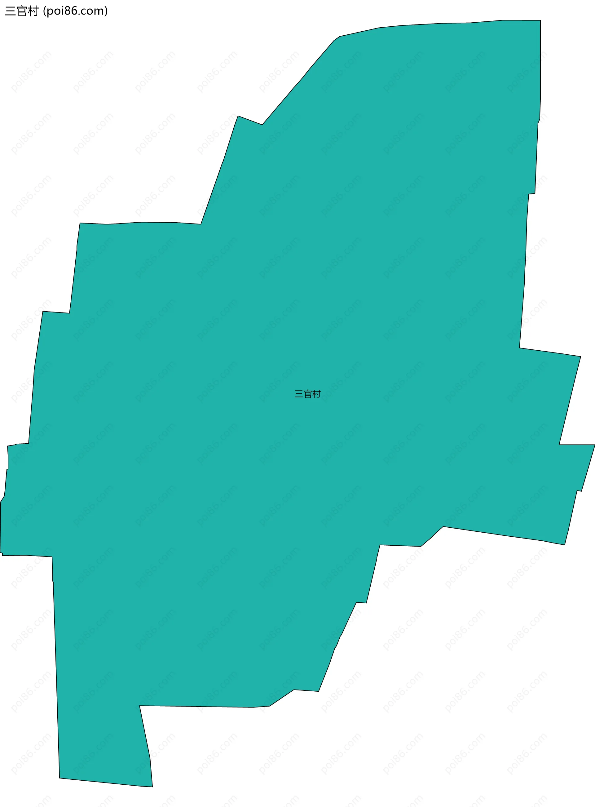 三官村边界地图