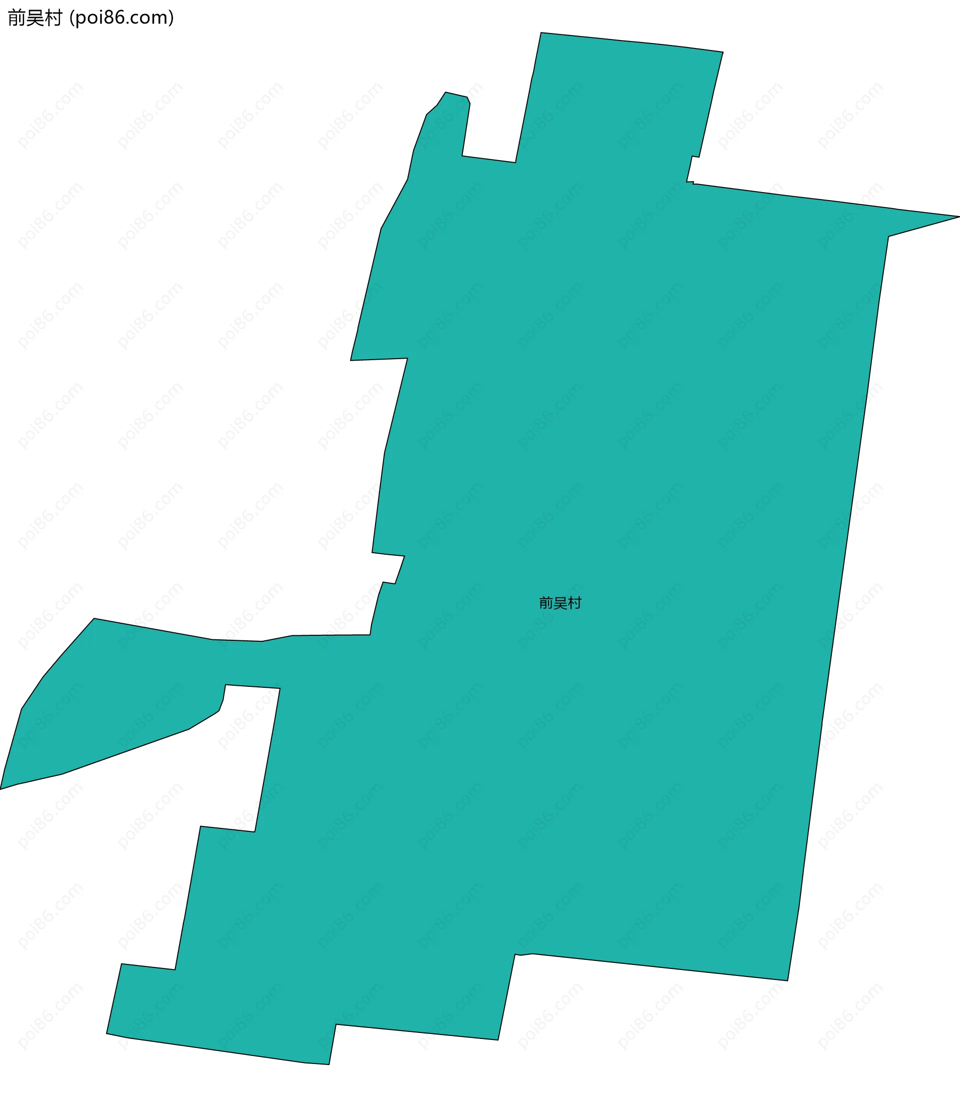 前吴村边界地图