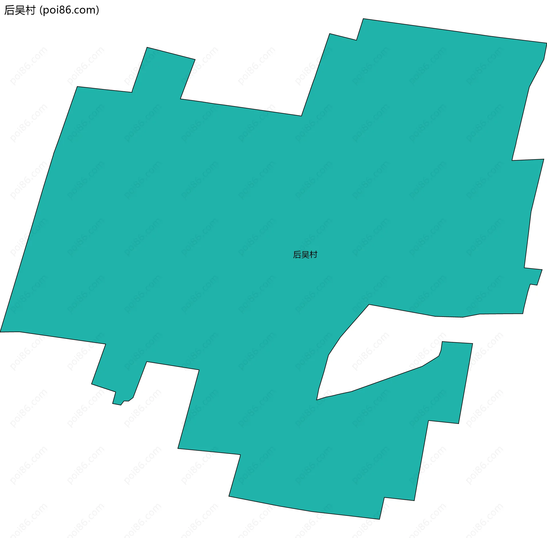 后吴村边界地图