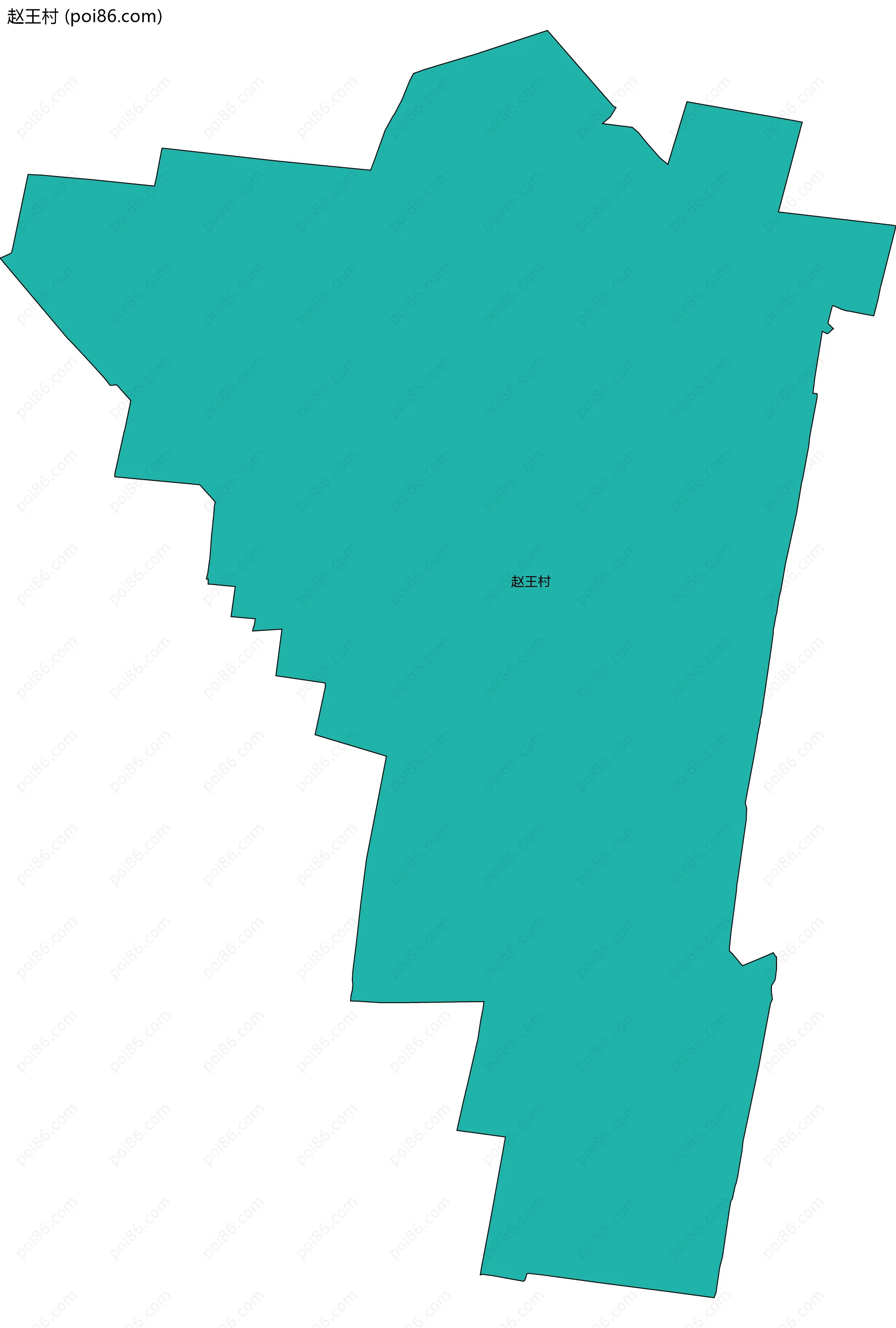 赵王村边界地图