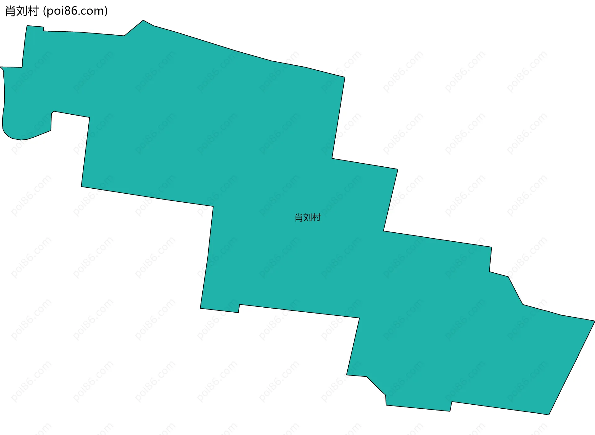 肖刘村边界地图
