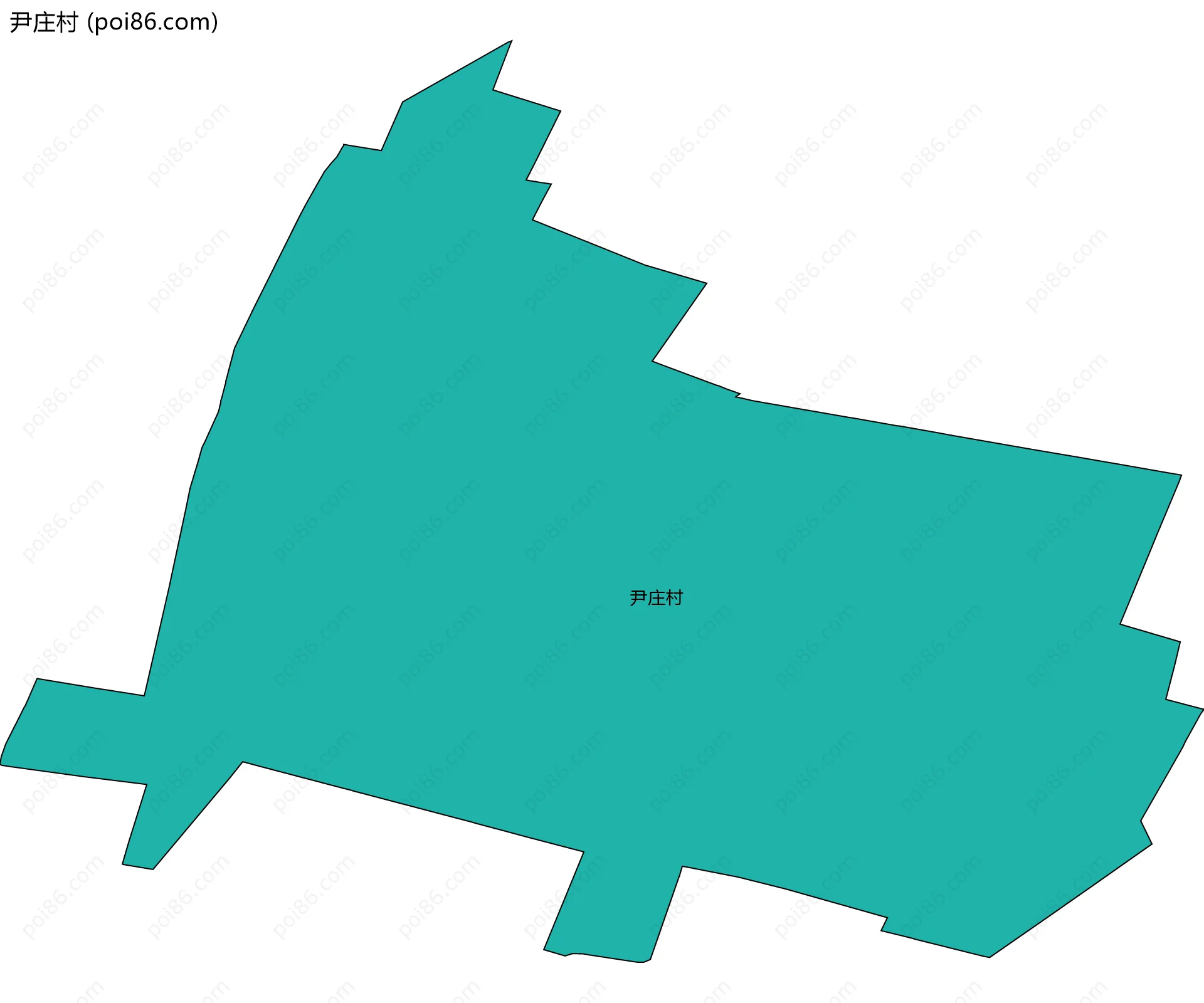 尹庄村边界地图