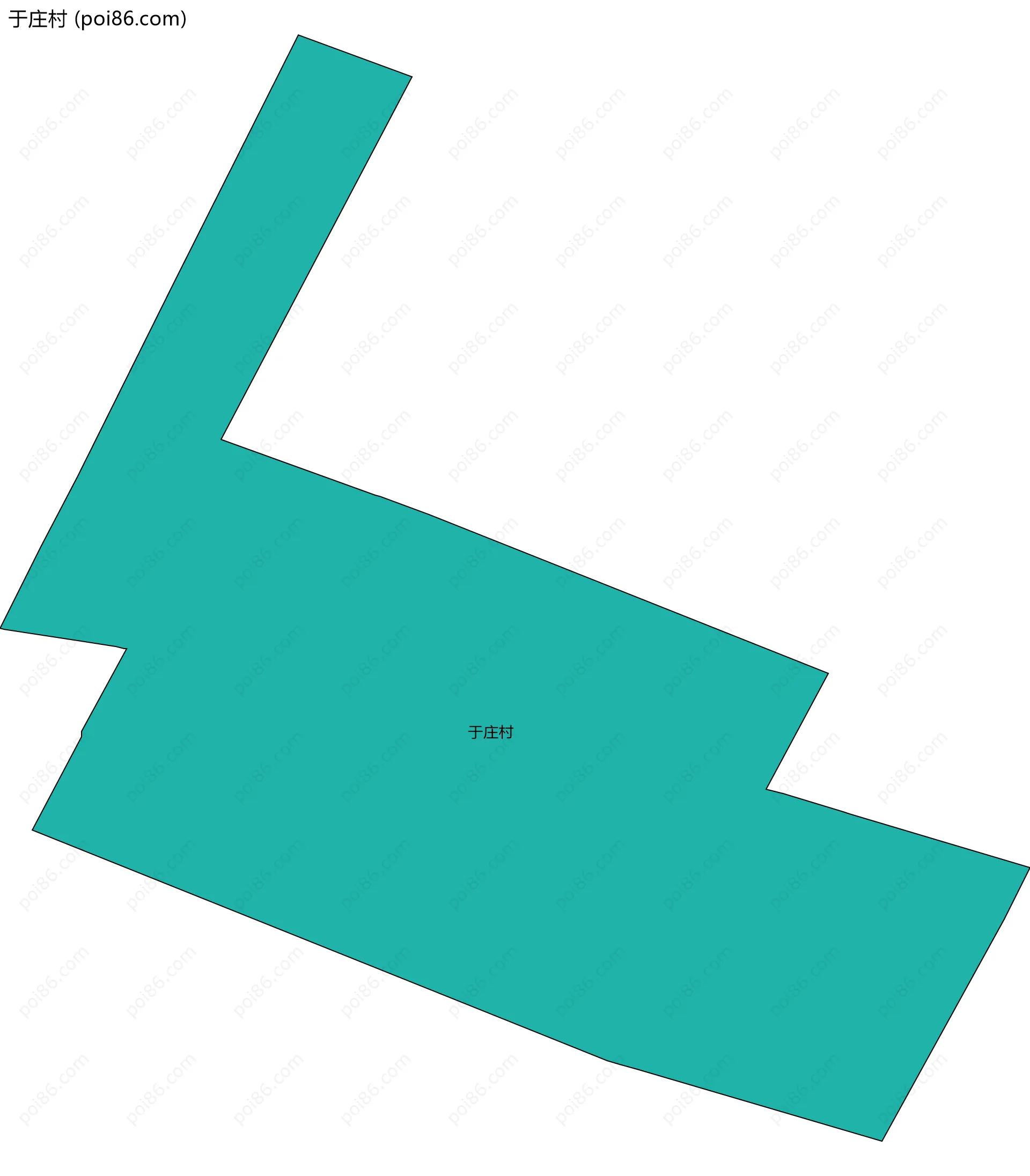 于庄村边界地图