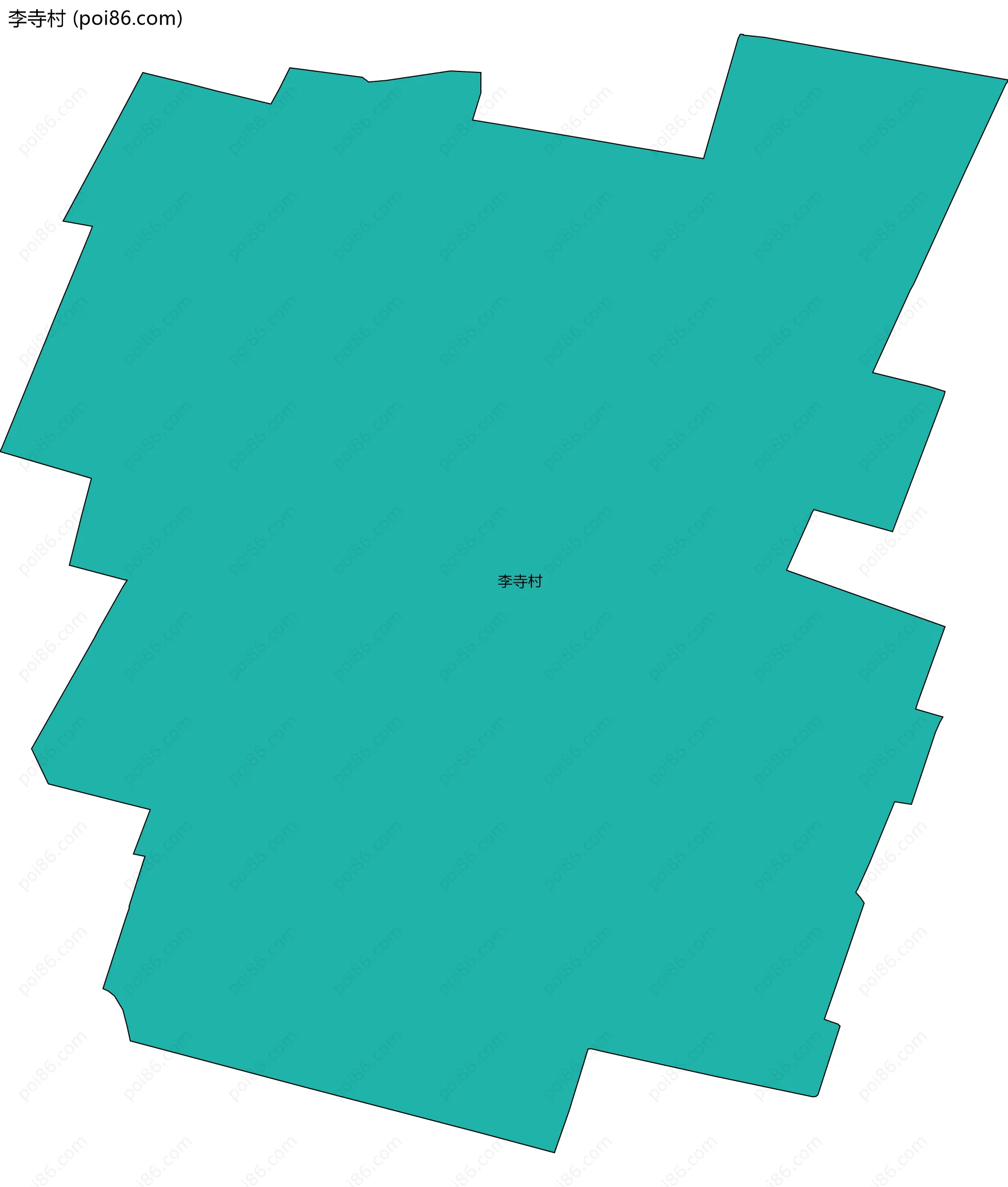 李寺村边界地图