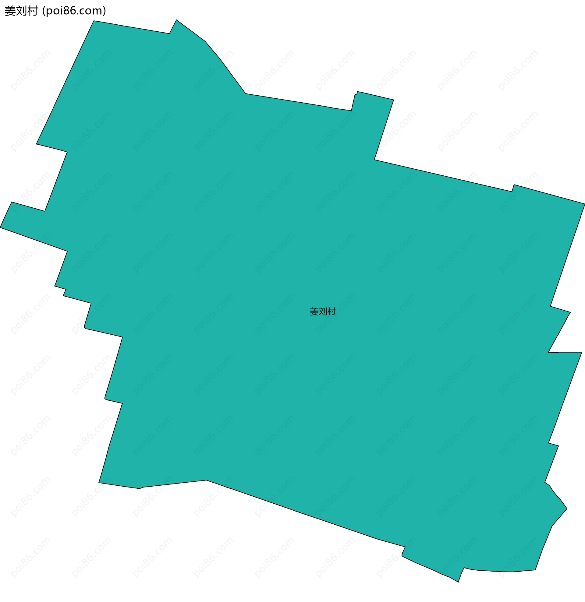 姜刘村边界地图