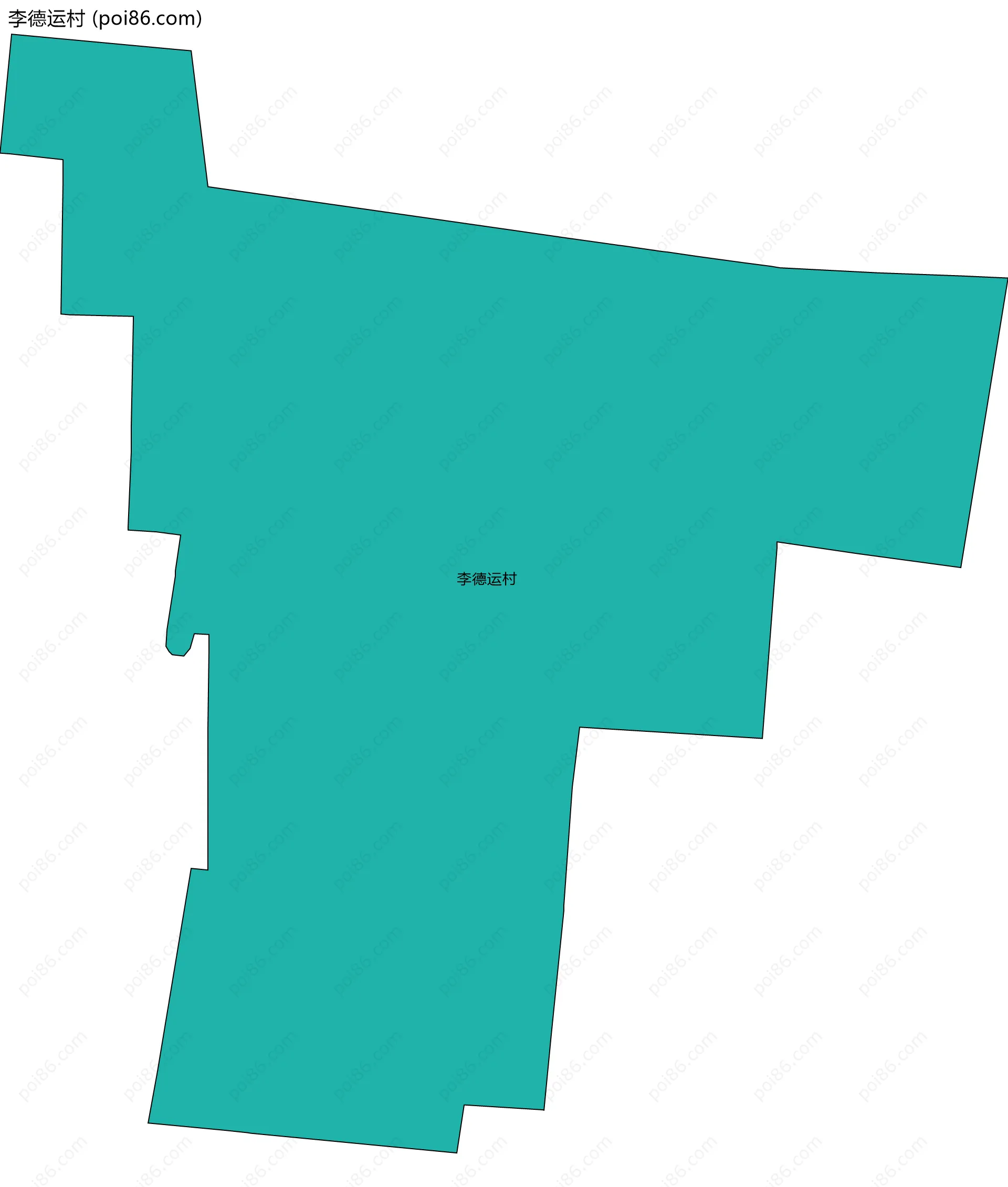 李德运村边界地图