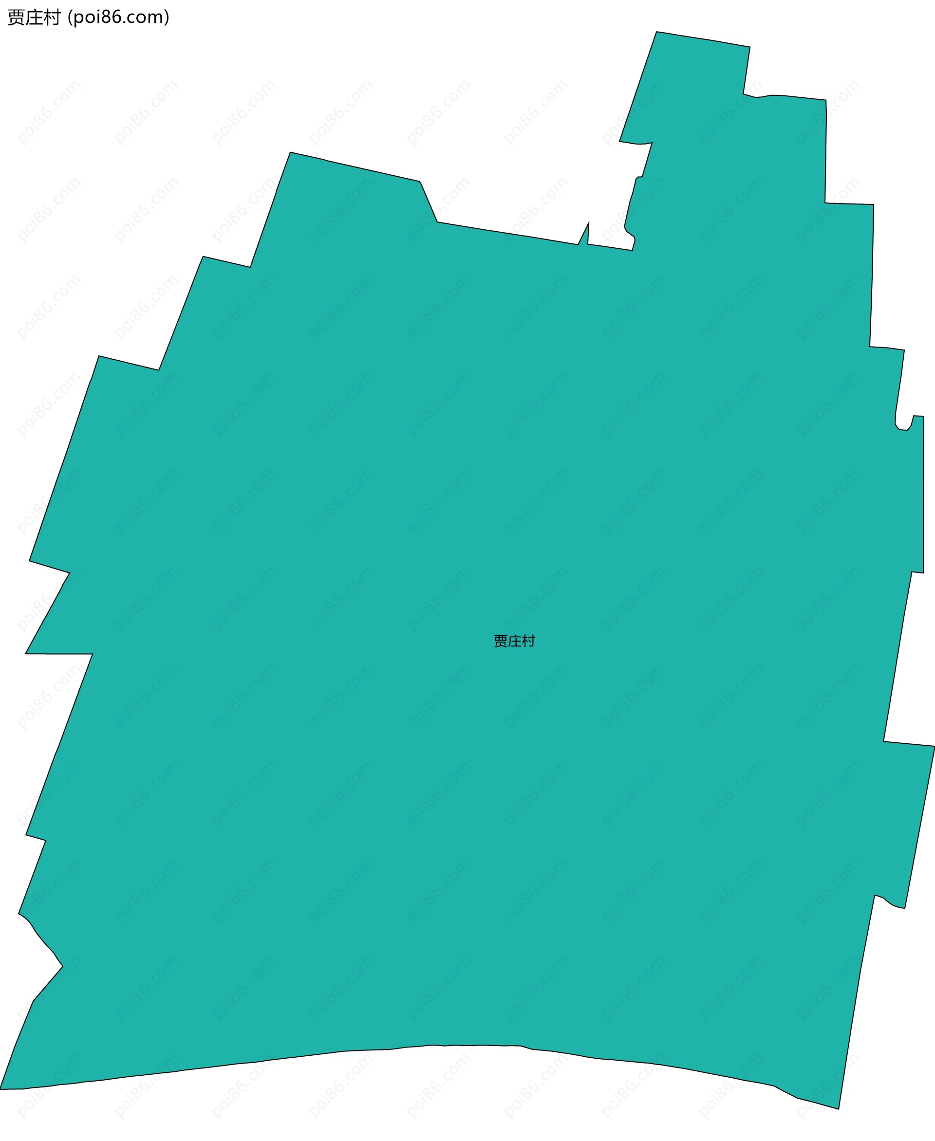 贾庄村边界地图