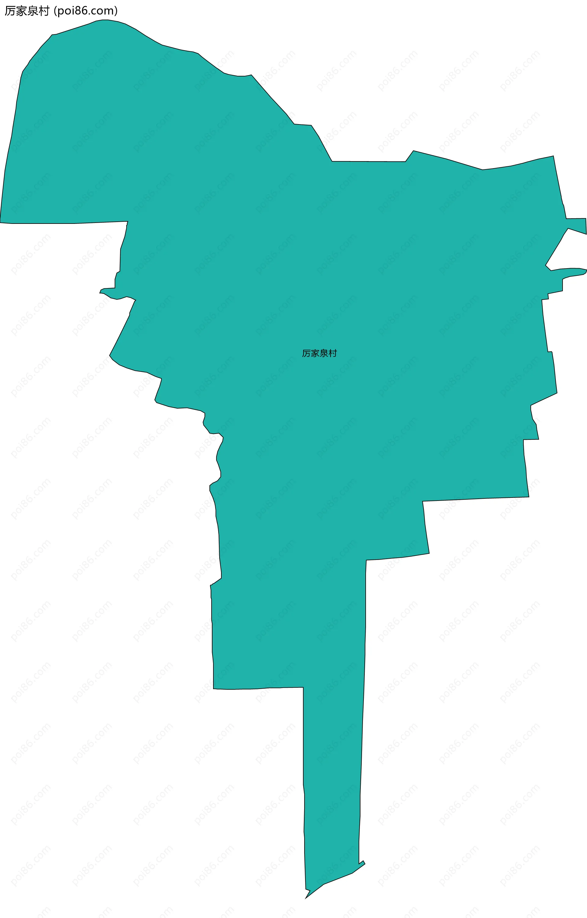 厉家泉村边界地图