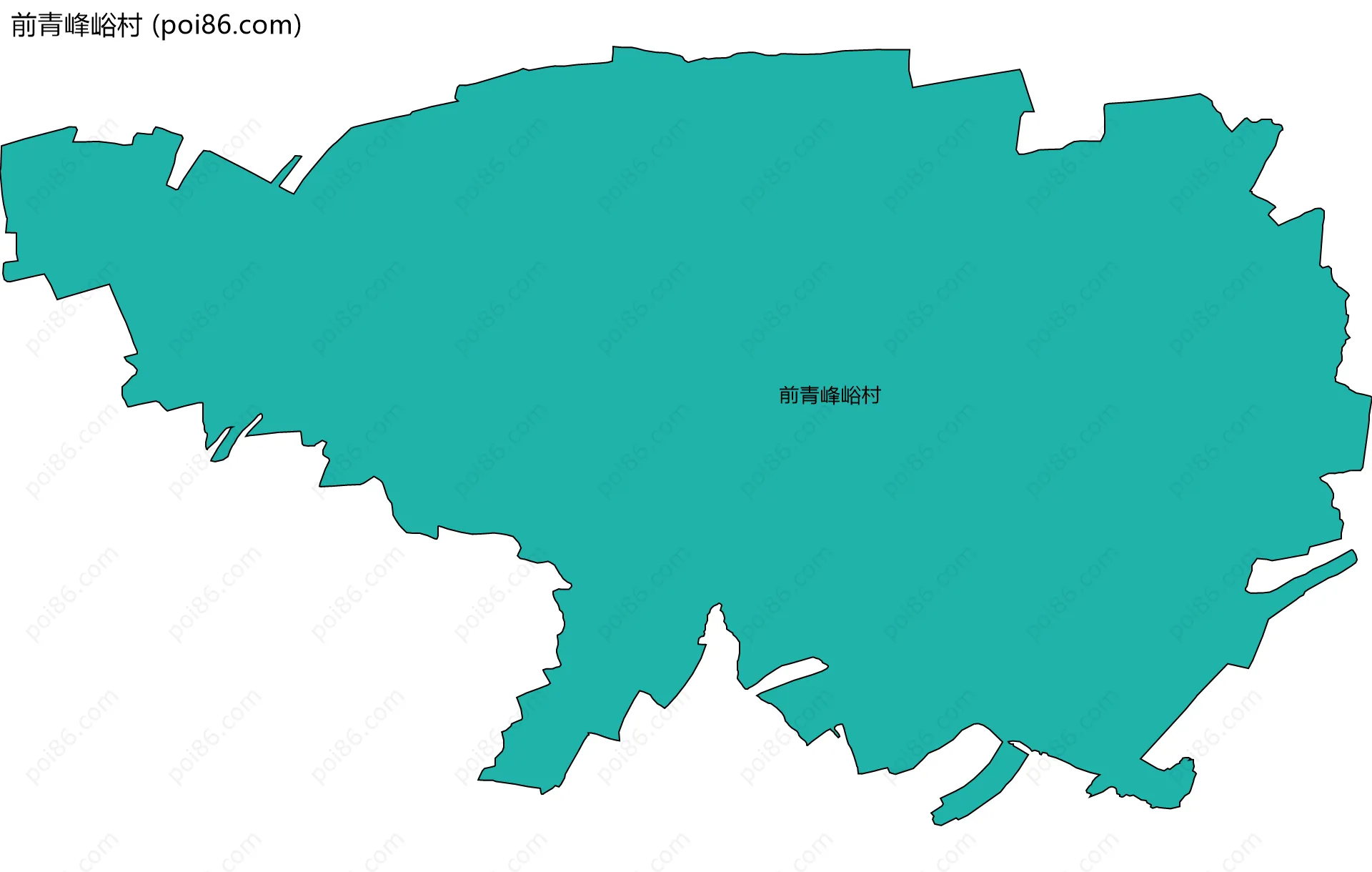 前青峰峪村边界地图