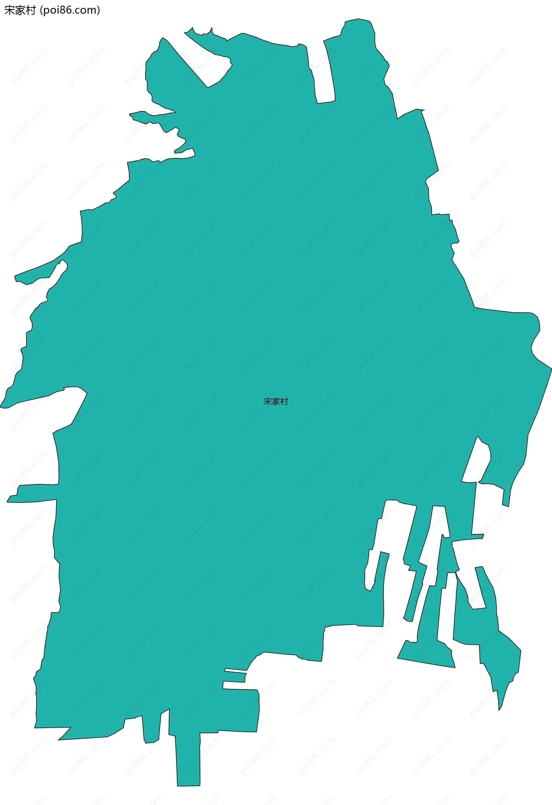 宋家村边界地图