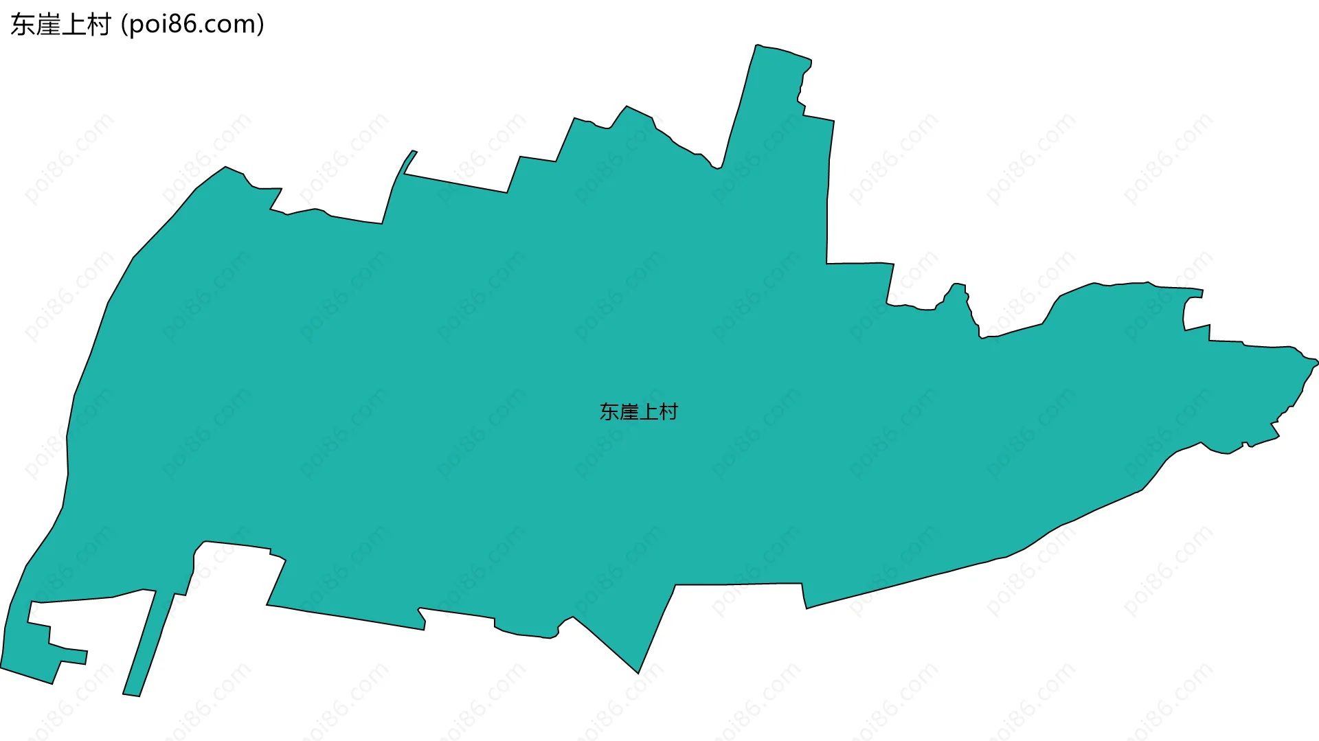 东崖上村边界地图