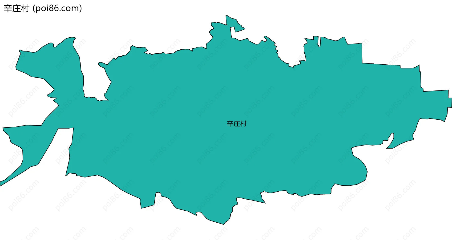 辛庄村边界地图