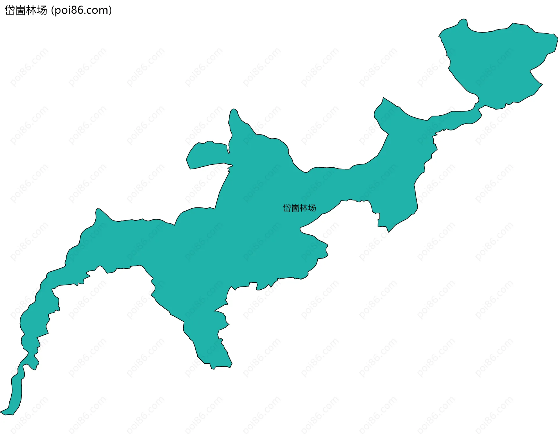 岱崮林场边界地图