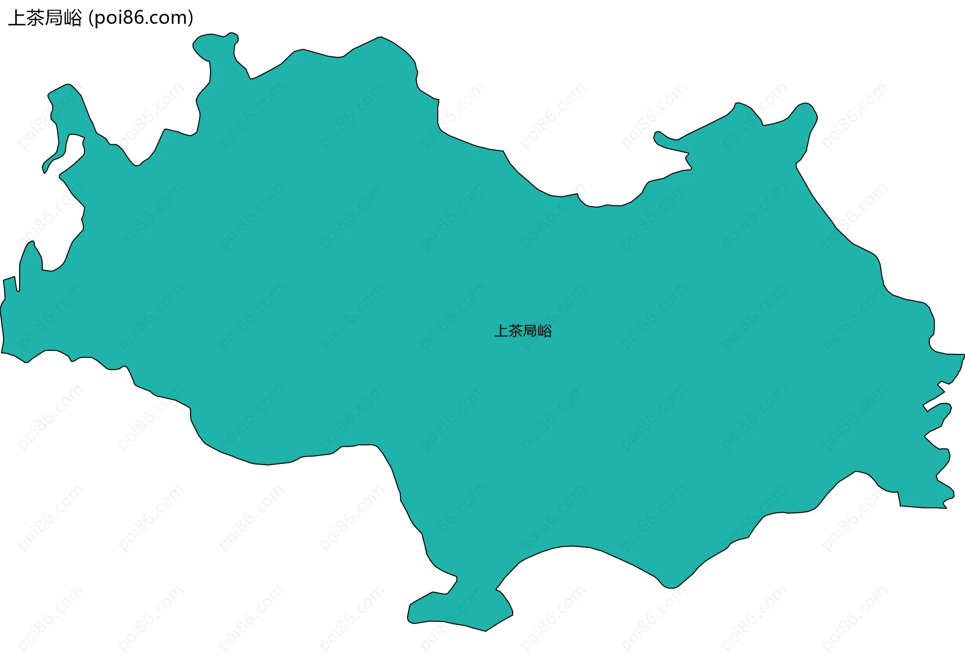 上茶局峪边界地图