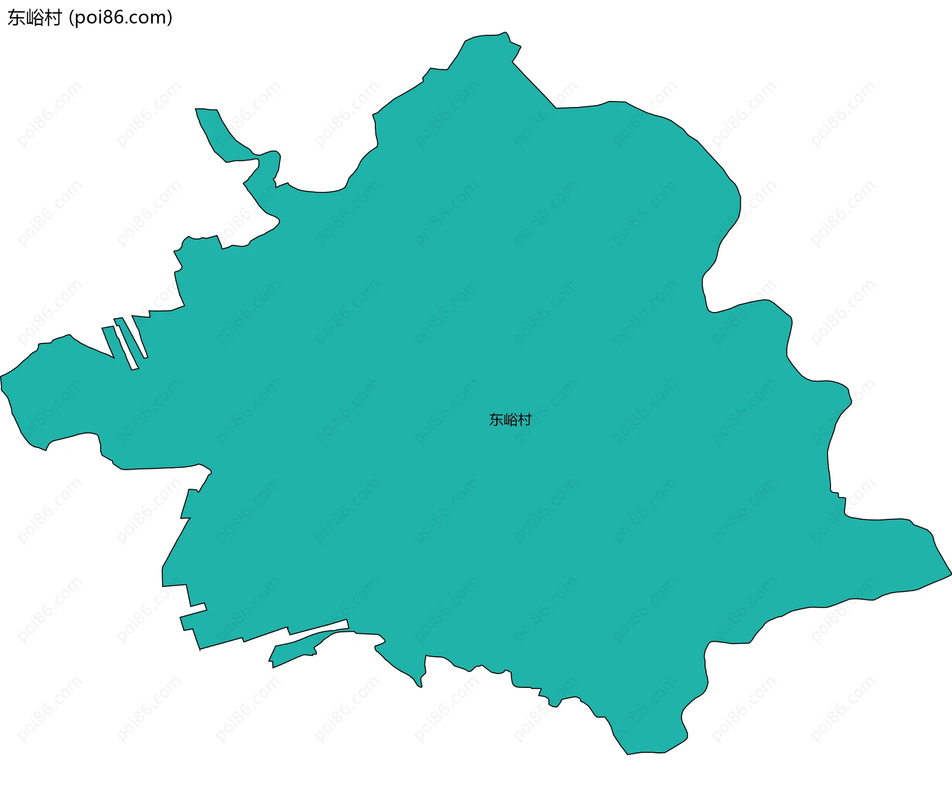 东峪村边界地图