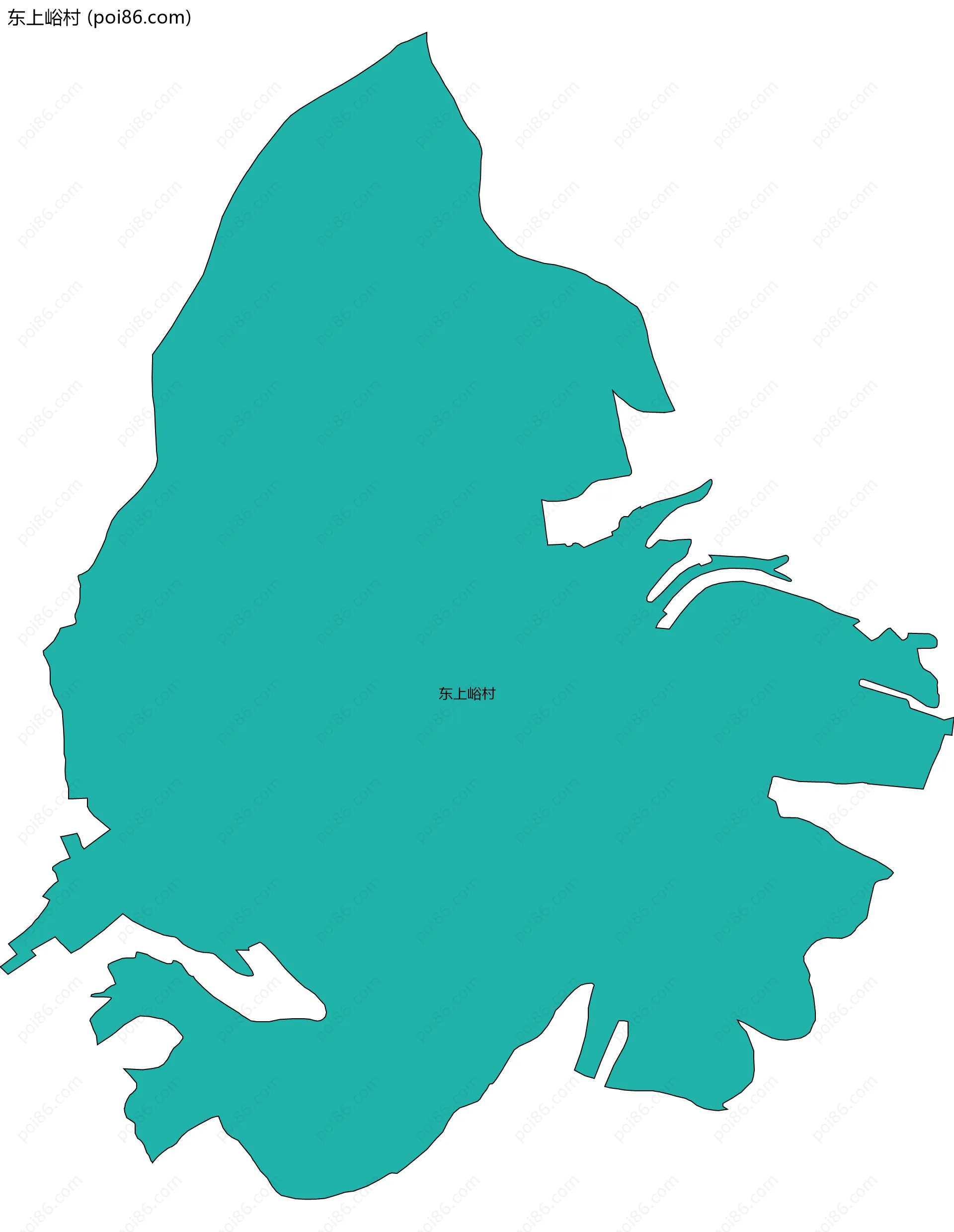 东上峪村边界地图