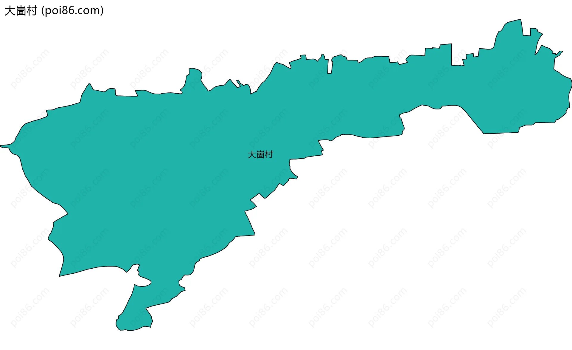 大崮村边界地图