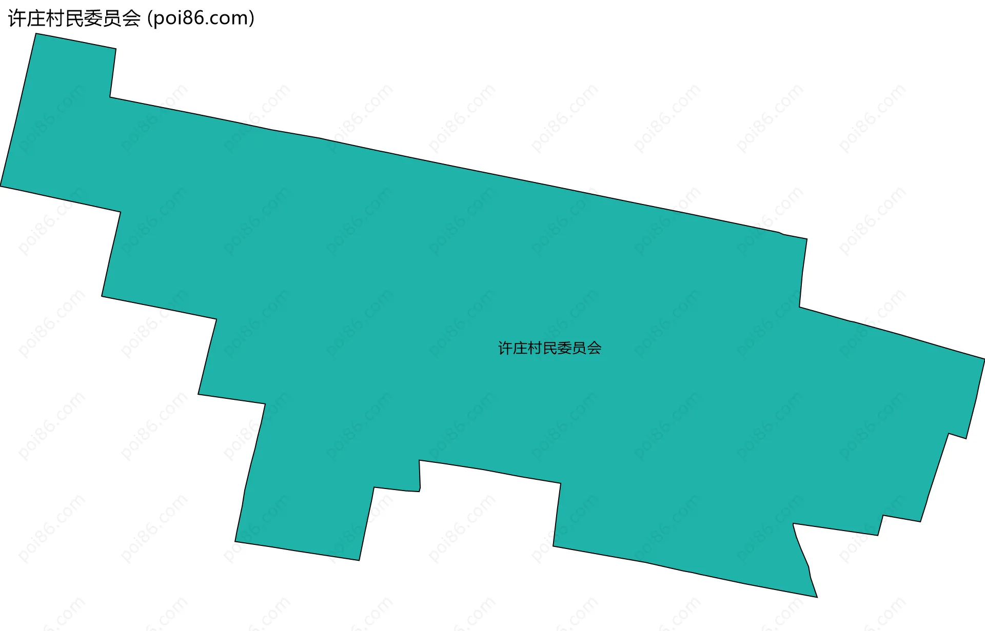 许庄村民委员会边界地图