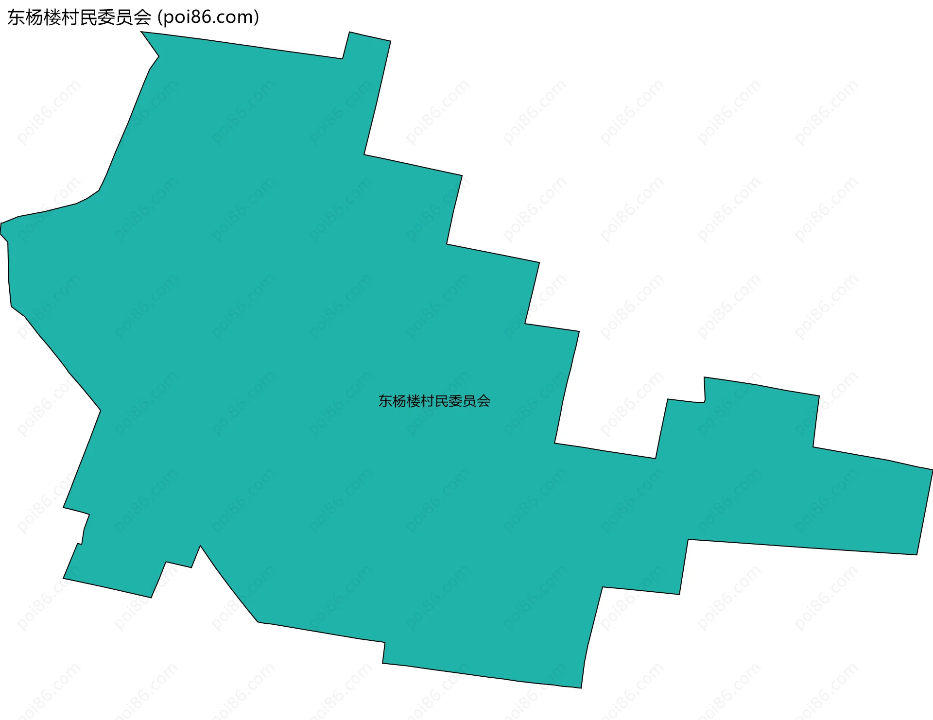 东杨楼村民委员会边界地图