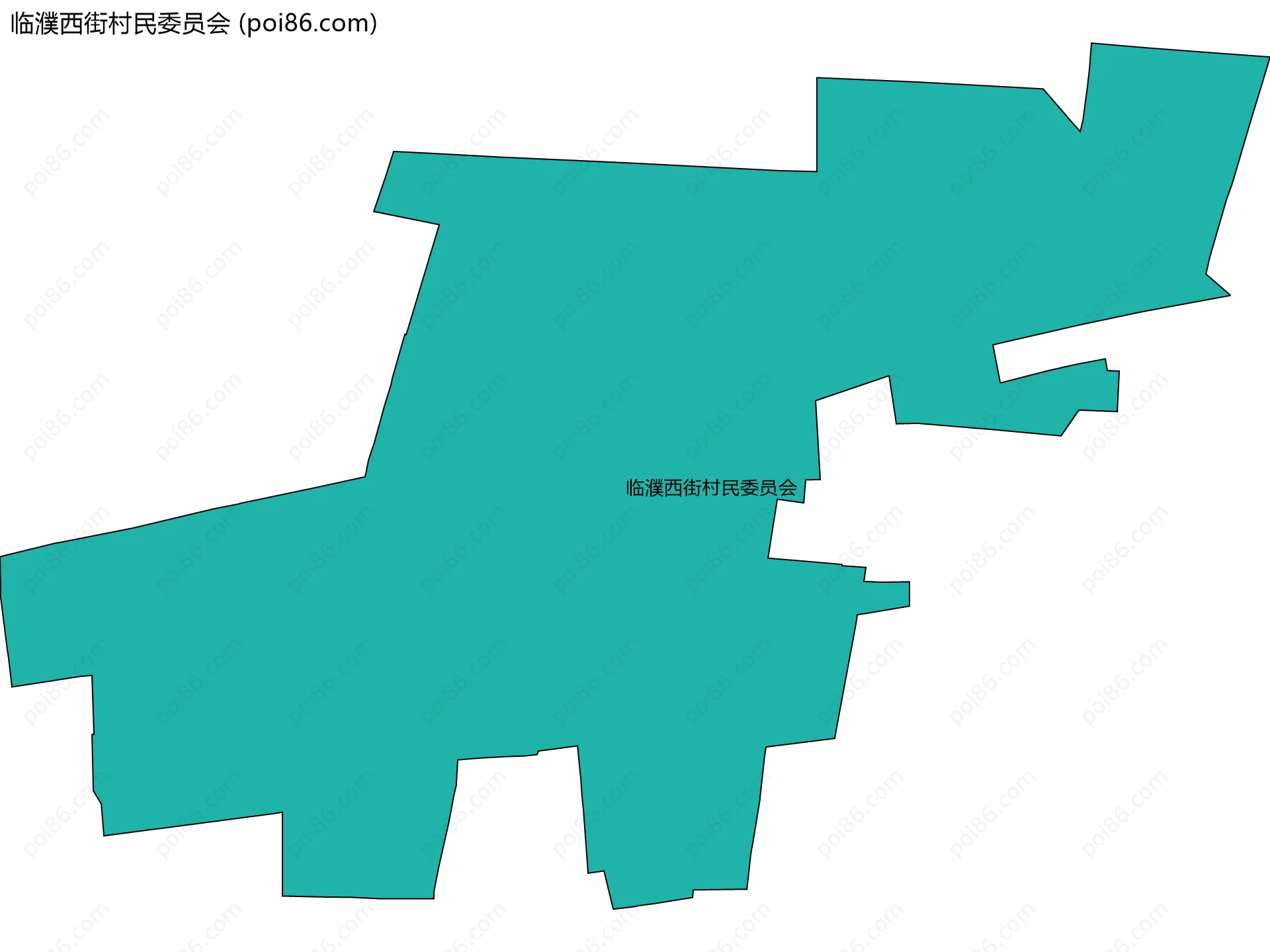 临濮西街村民委员会边界地图