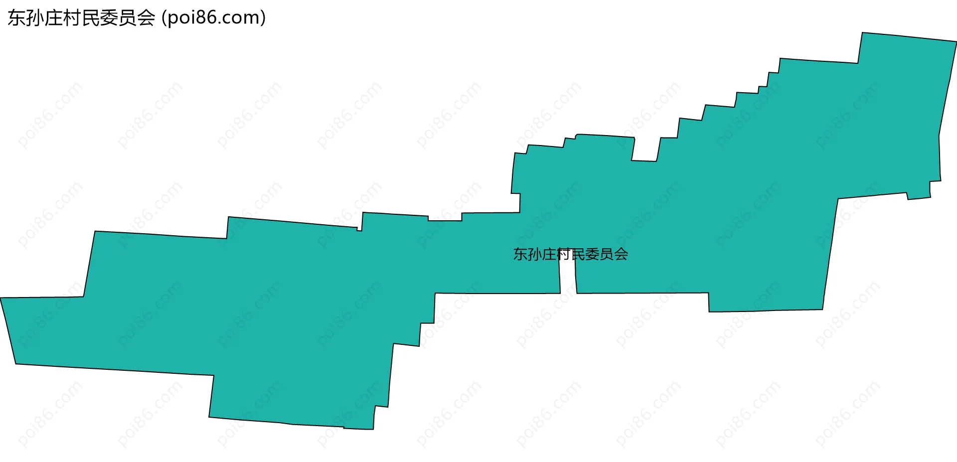 东孙庄村民委员会边界地图