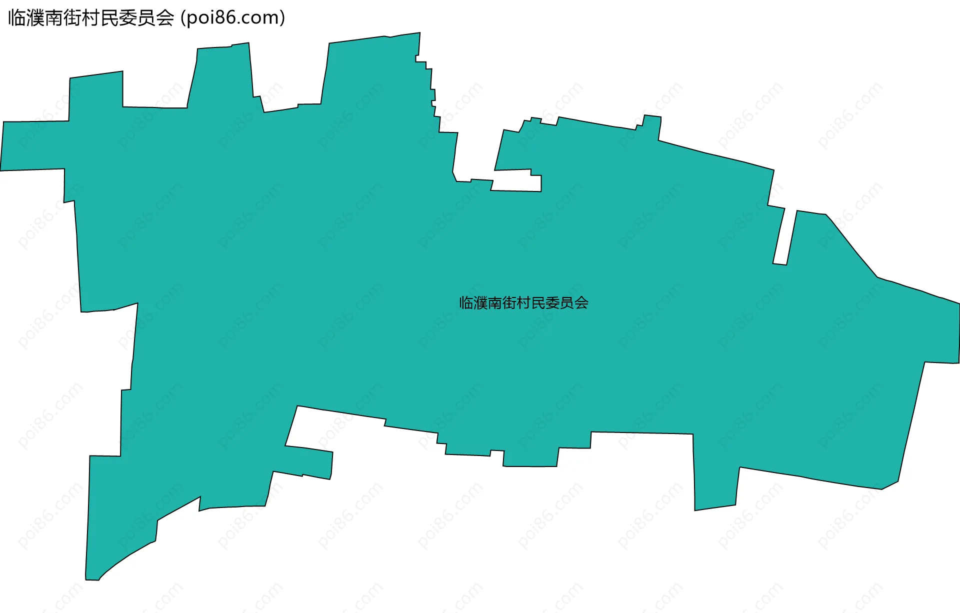 临濮南街村民委员会边界地图