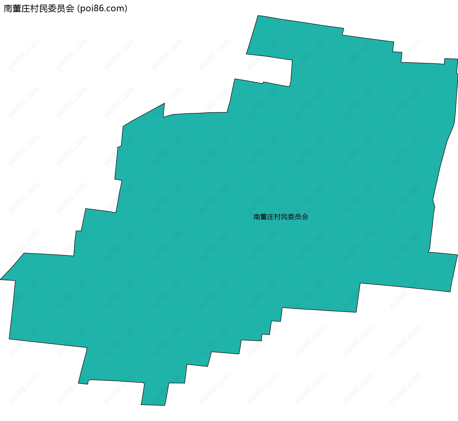 南董庄村民委员会边界地图