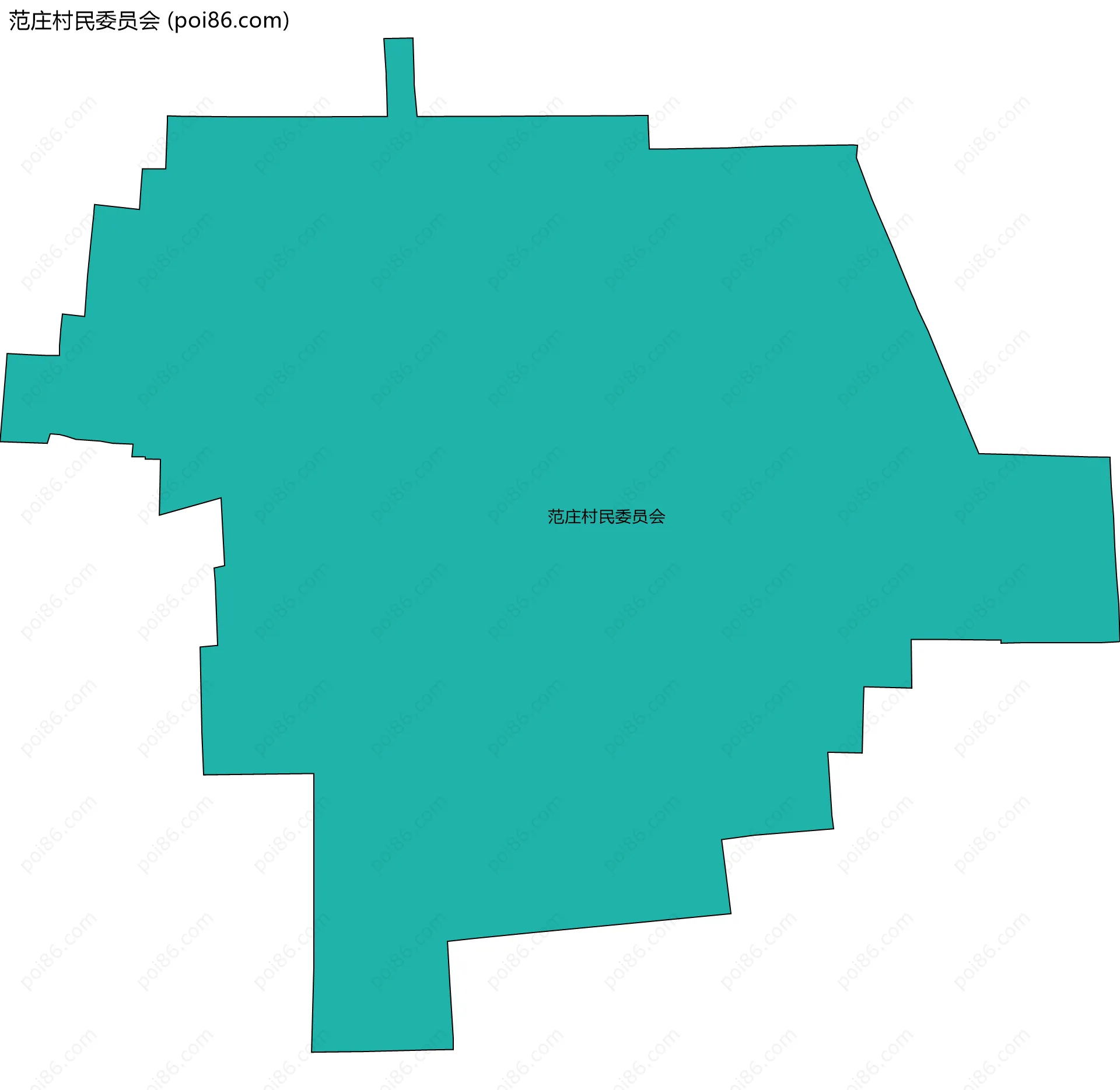 范庄村民委员会边界地图