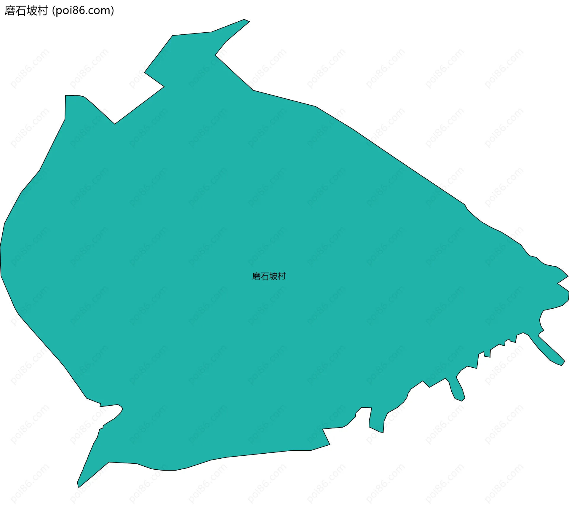 磨石坡村边界地图