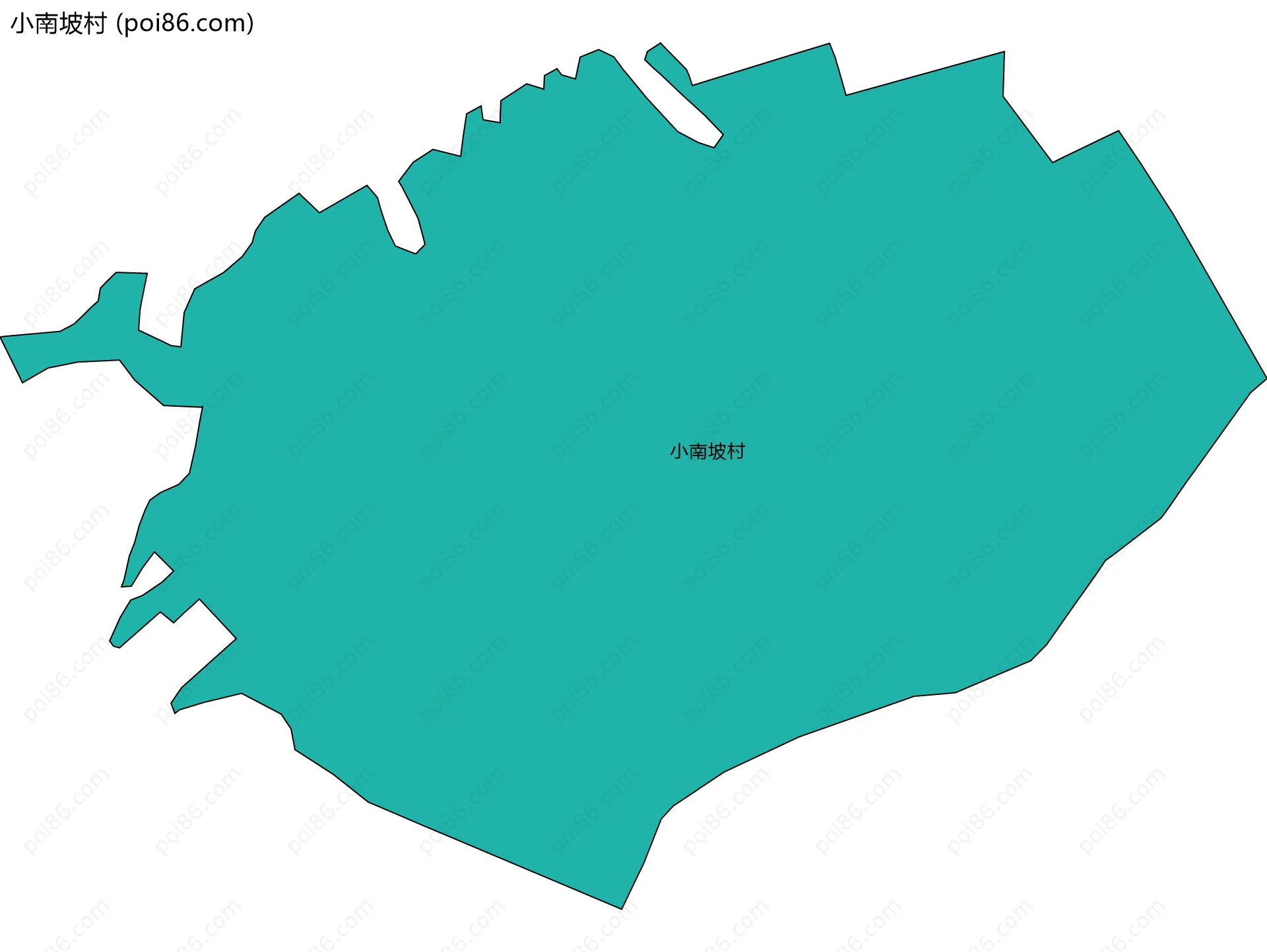 小南坡村边界地图