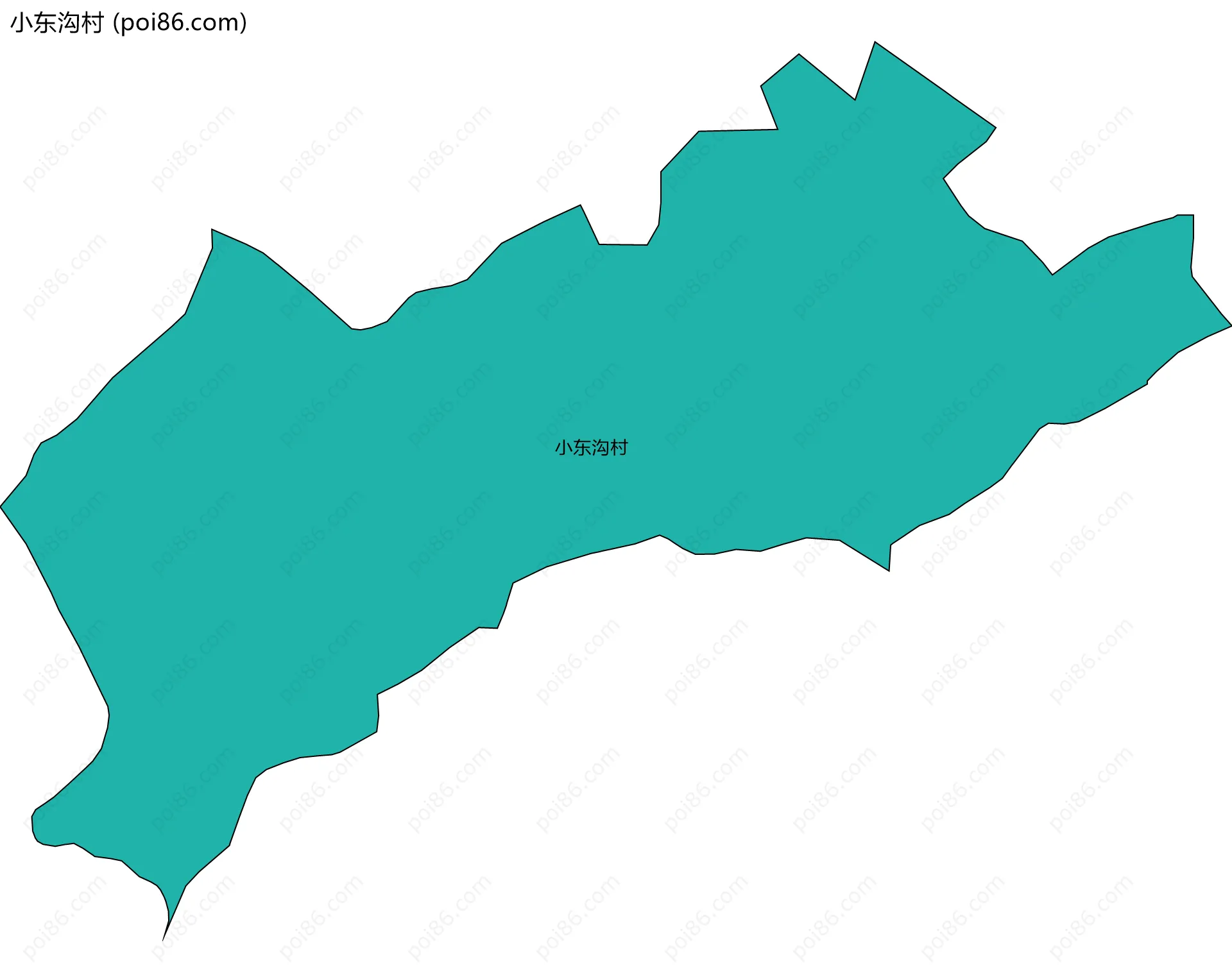 小东沟村边界地图