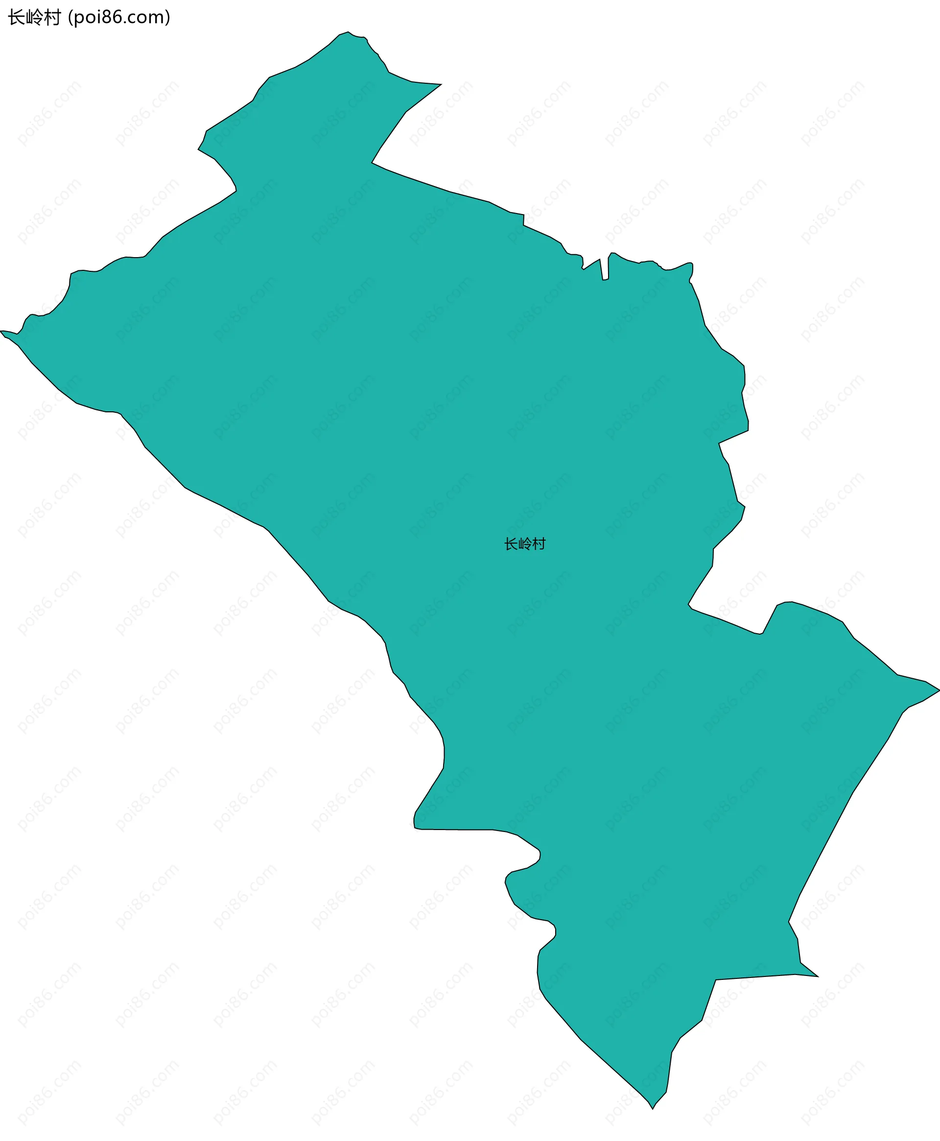 长岭村边界地图