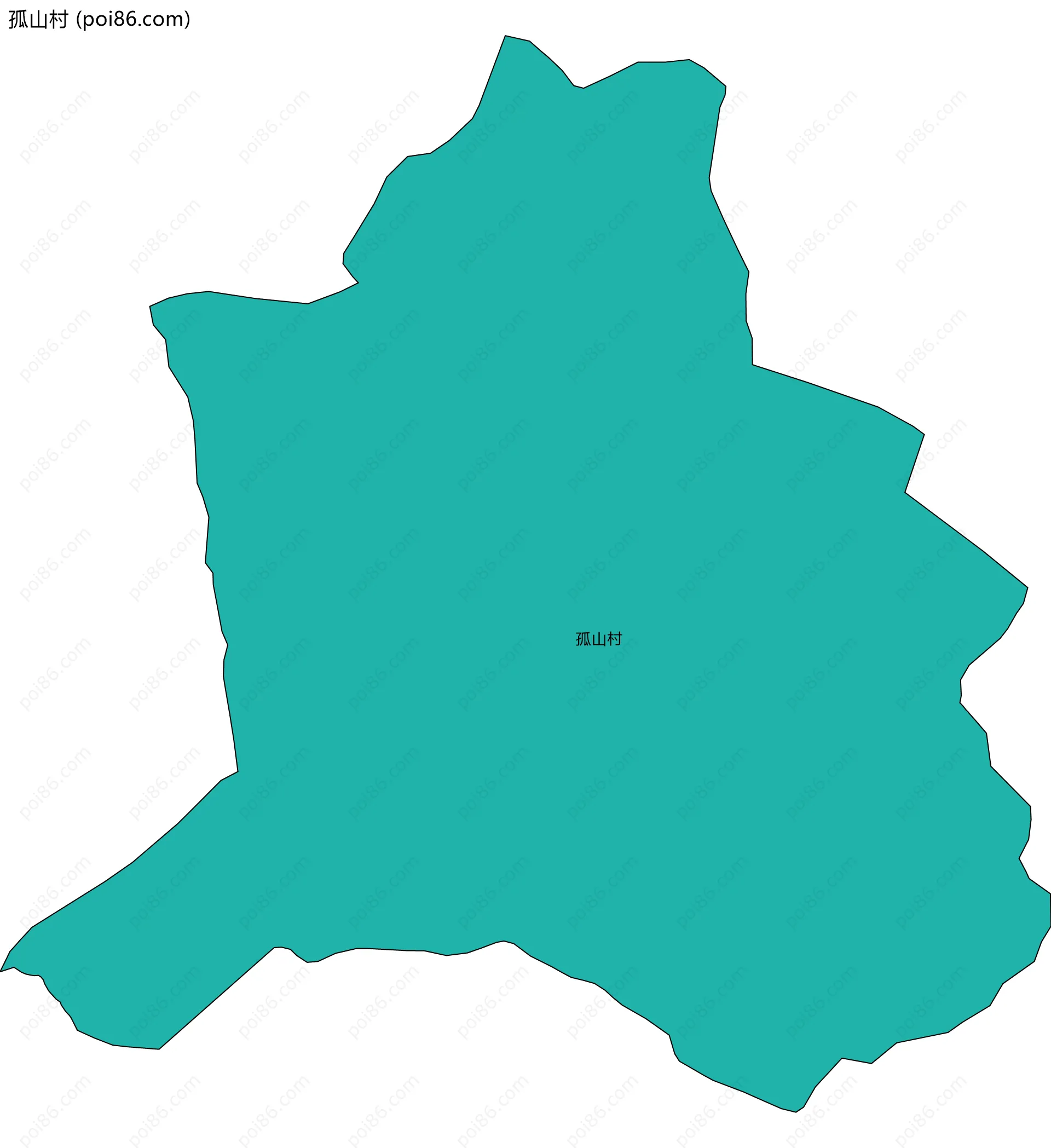 孤山村边界地图